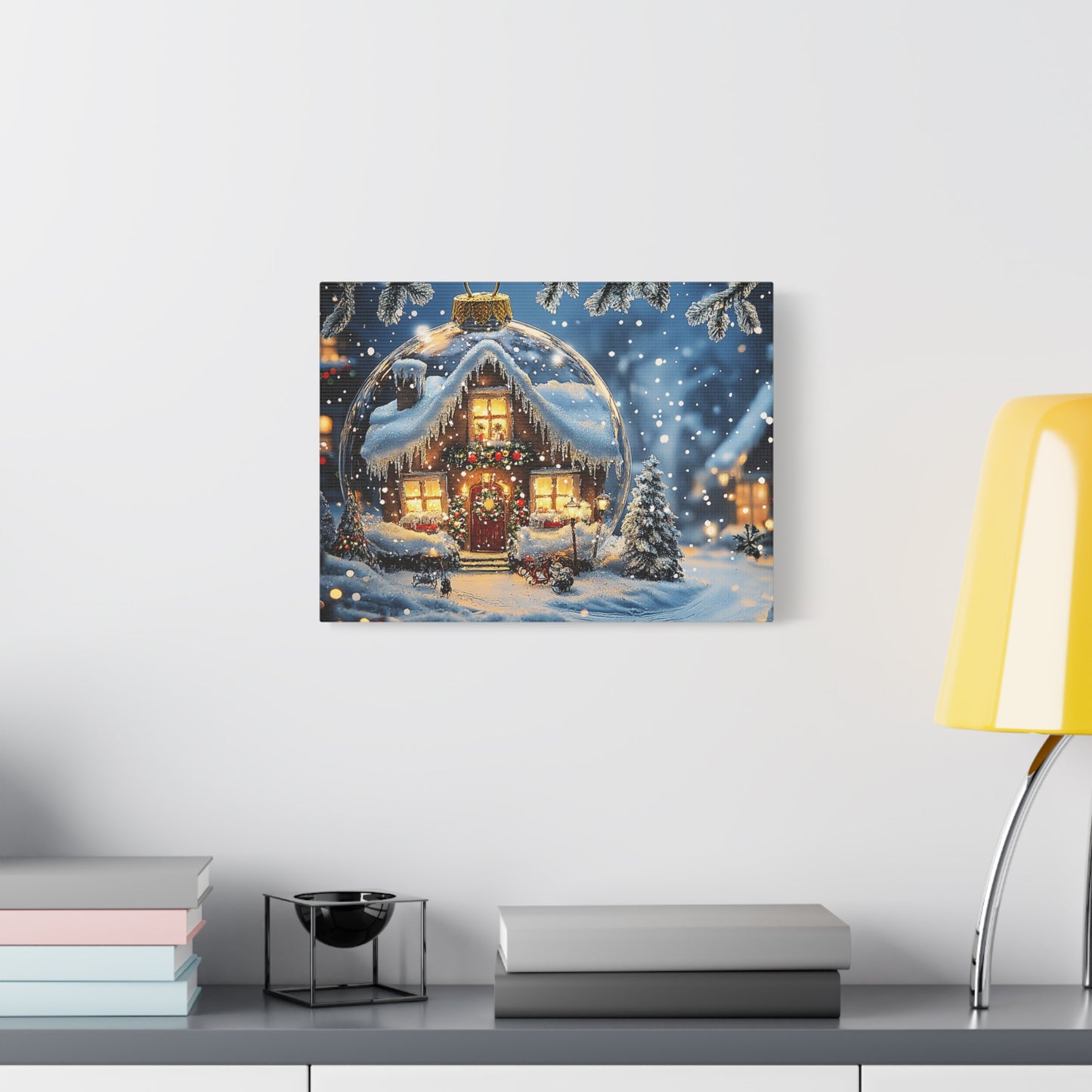 Snow Globe Winter Wonderland Canva: Capture the Magic of Christmas!