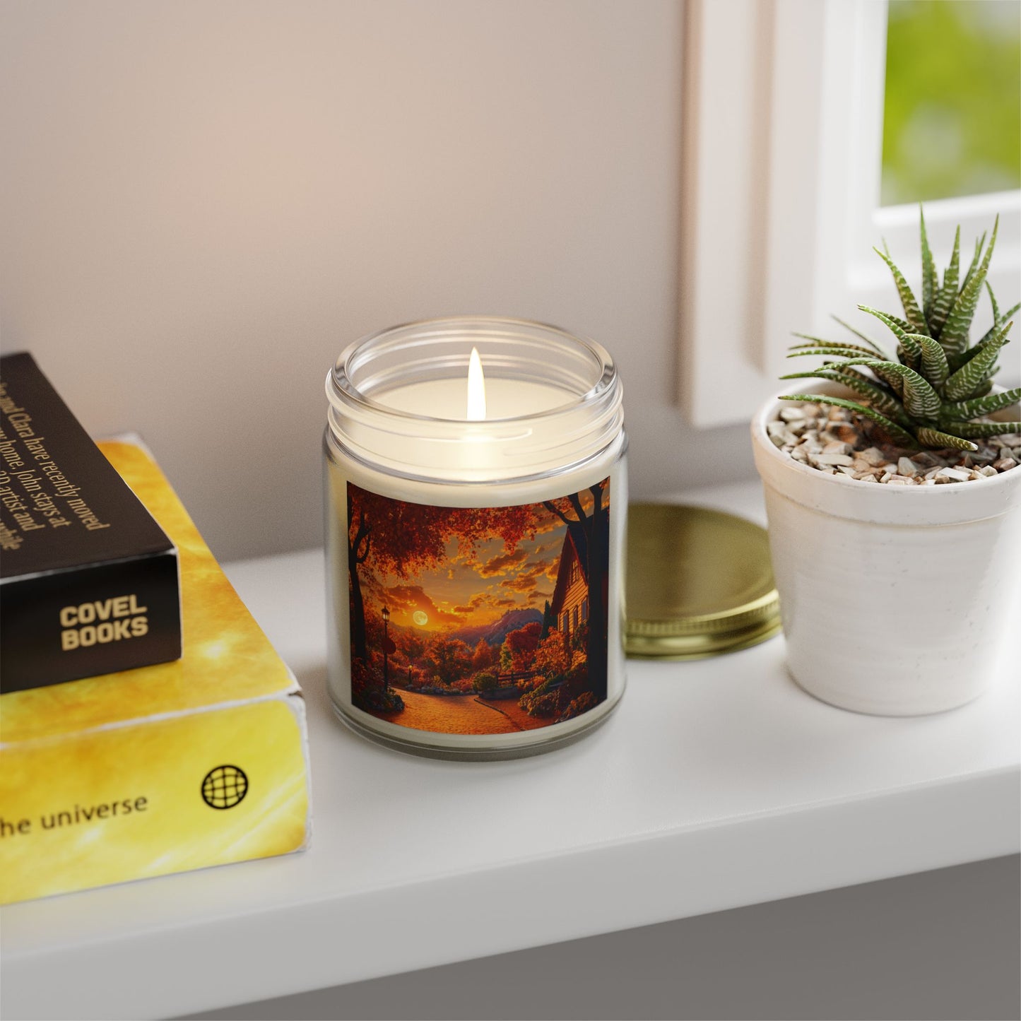 Autumn Serenity Candle – A Peaceful Scene