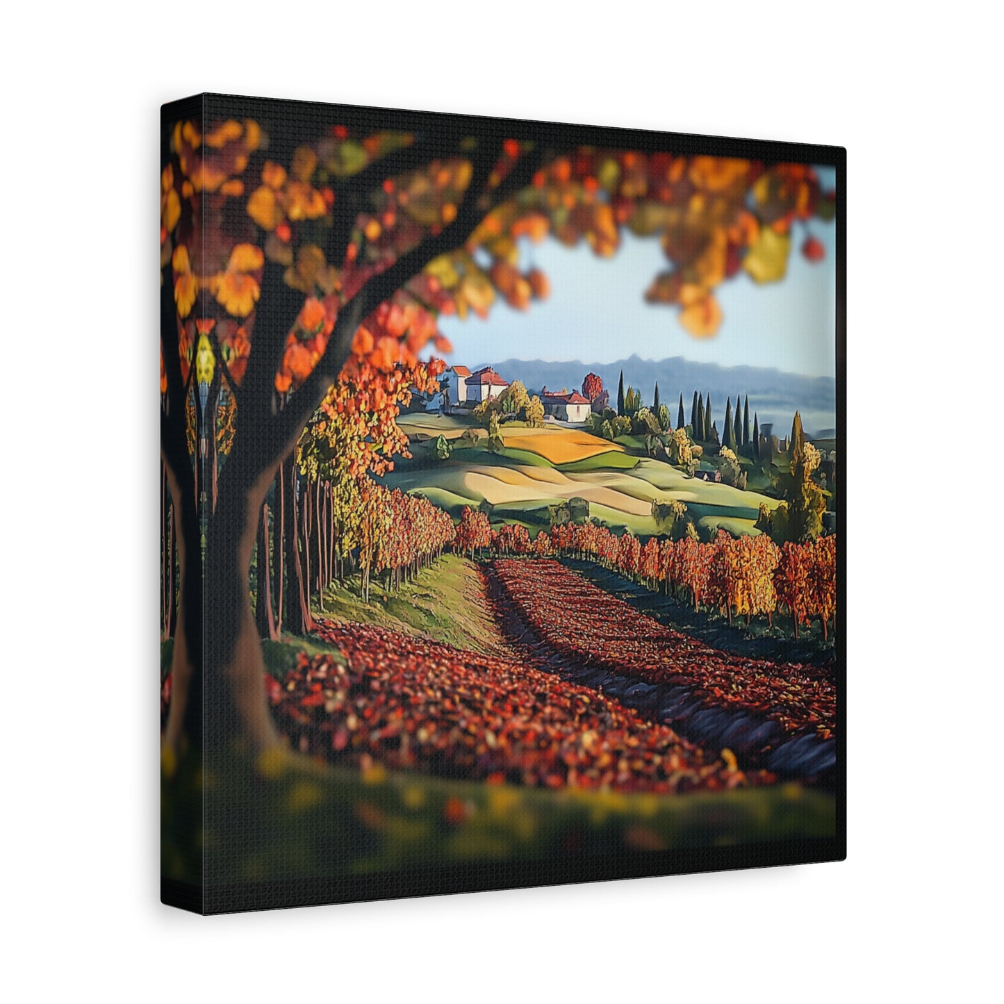 Italian Vineyard Glow Canvas – Evoke the Beauty of Piedmont and Tuscany