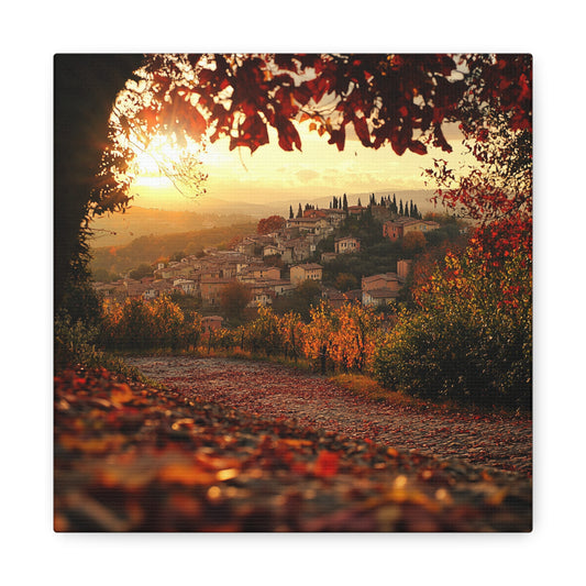 Sunset Over Piedmont – The Perfect Italian Landscape Canvas