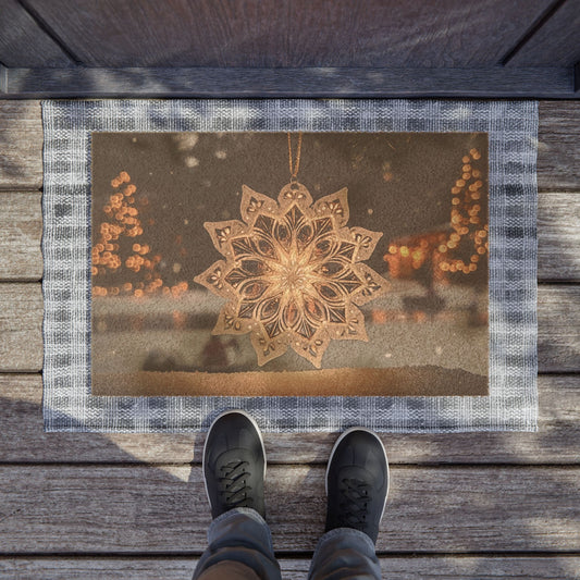 Christmas Snowflake Doormat