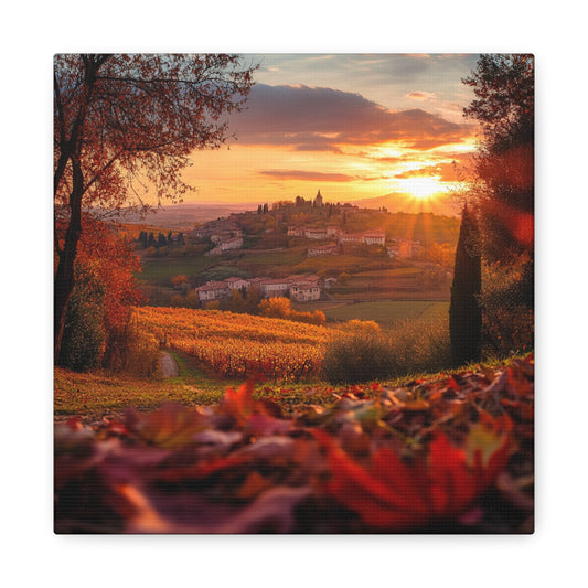 Golden Hours of Piedmont Canvas – A Masterpiece for Your Wall