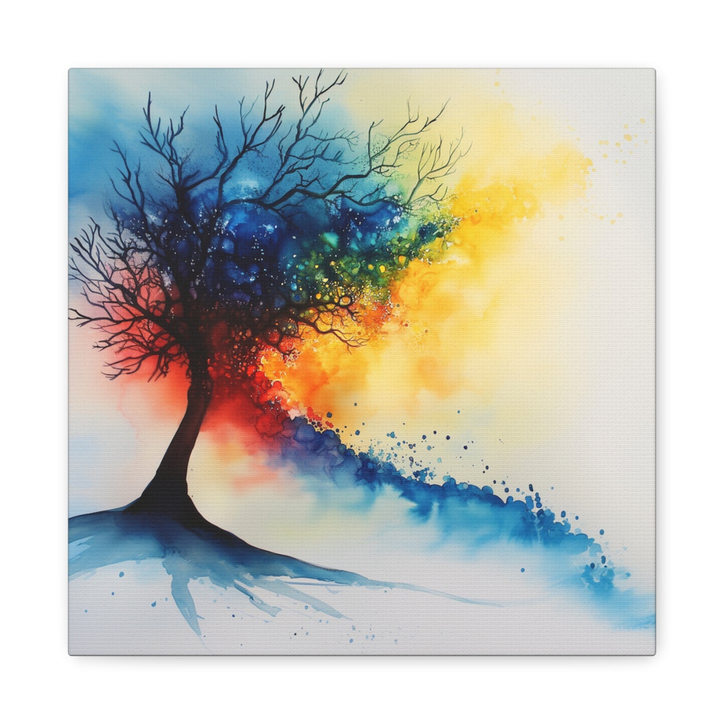 Abstract Tree of Life Matte Canvas Wall Art  Stretched 1.25" Frame