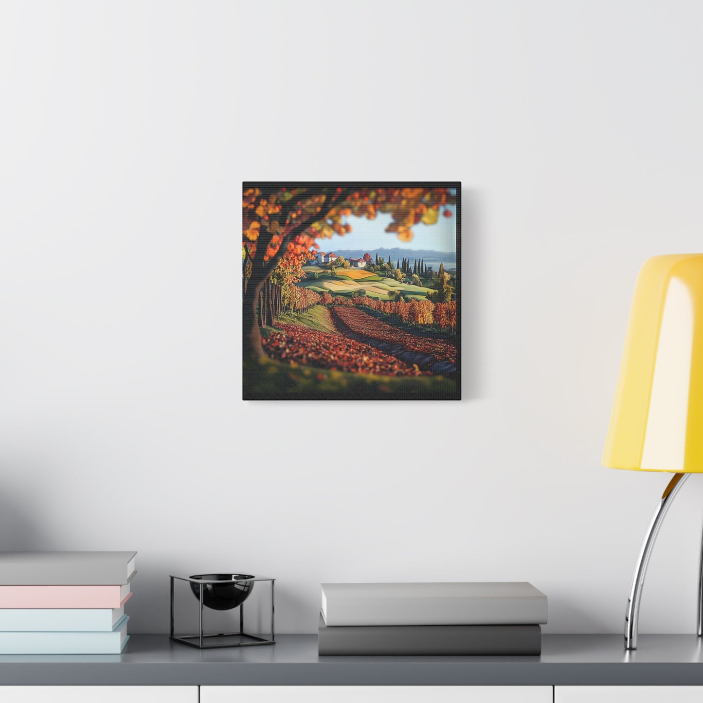 Italian Vineyard Glow Canvas – Evoke the Beauty of Piedmont and Tuscany