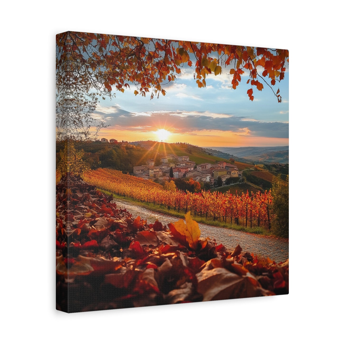 Path to Piedmont – A Stunning Autumn Landscape Canvas