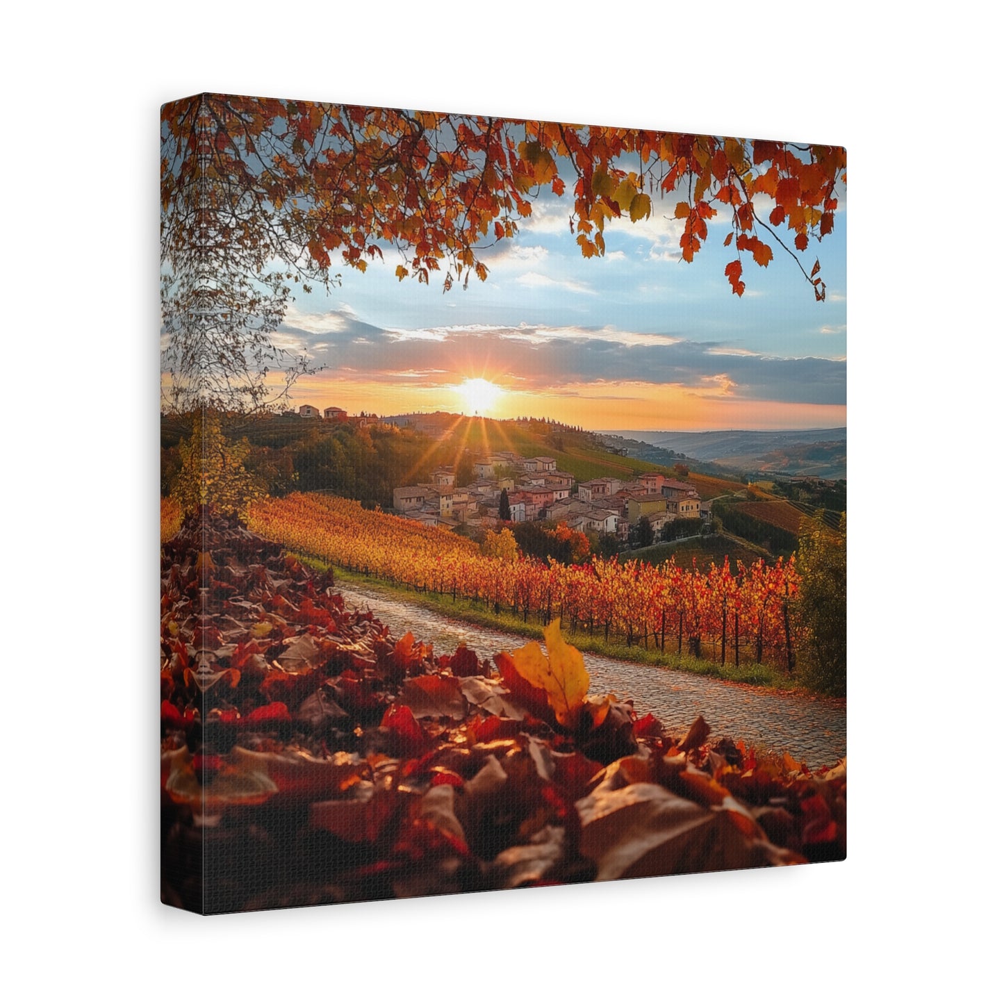 Path to Piedmont – A Stunning Autumn Landscape Canvas