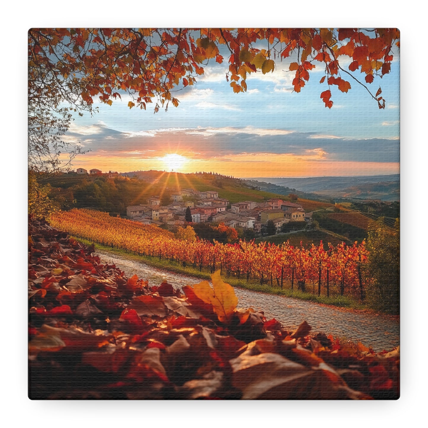 Path to Piedmont – A Stunning Autumn Landscape Canvas