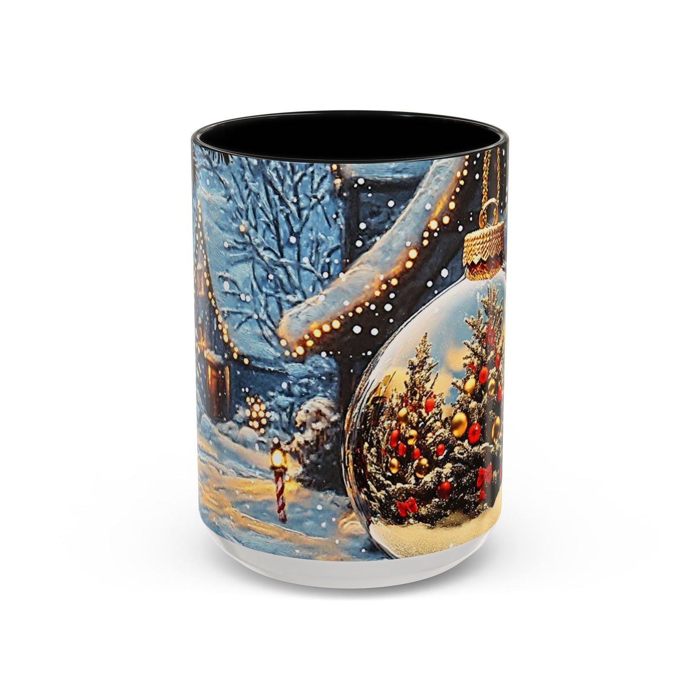 Festive Reflection of Christmas Trees - Ceramic Mug