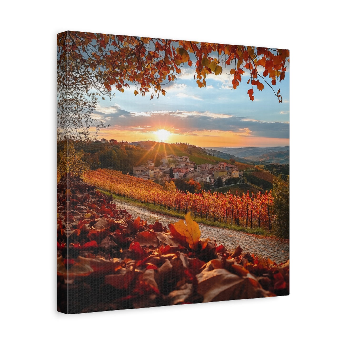 Path to Piedmont – A Stunning Autumn Landscape Canvas