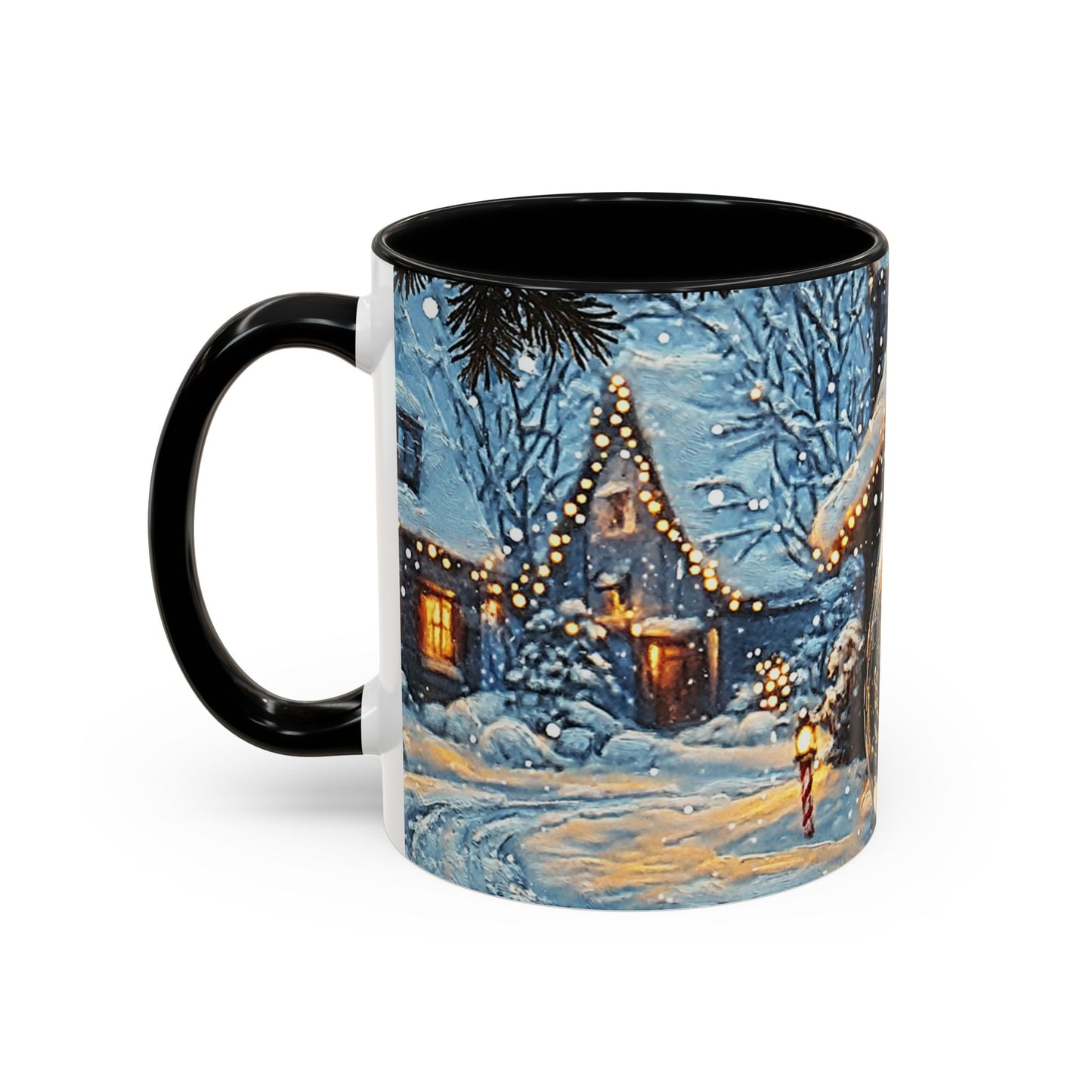 Festive Reflection of Christmas Trees - Ceramic Mug