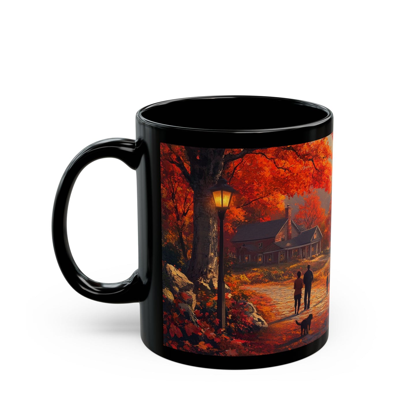 Autumn Family Walk Coffee Mug – A Cozy Journey in Nature