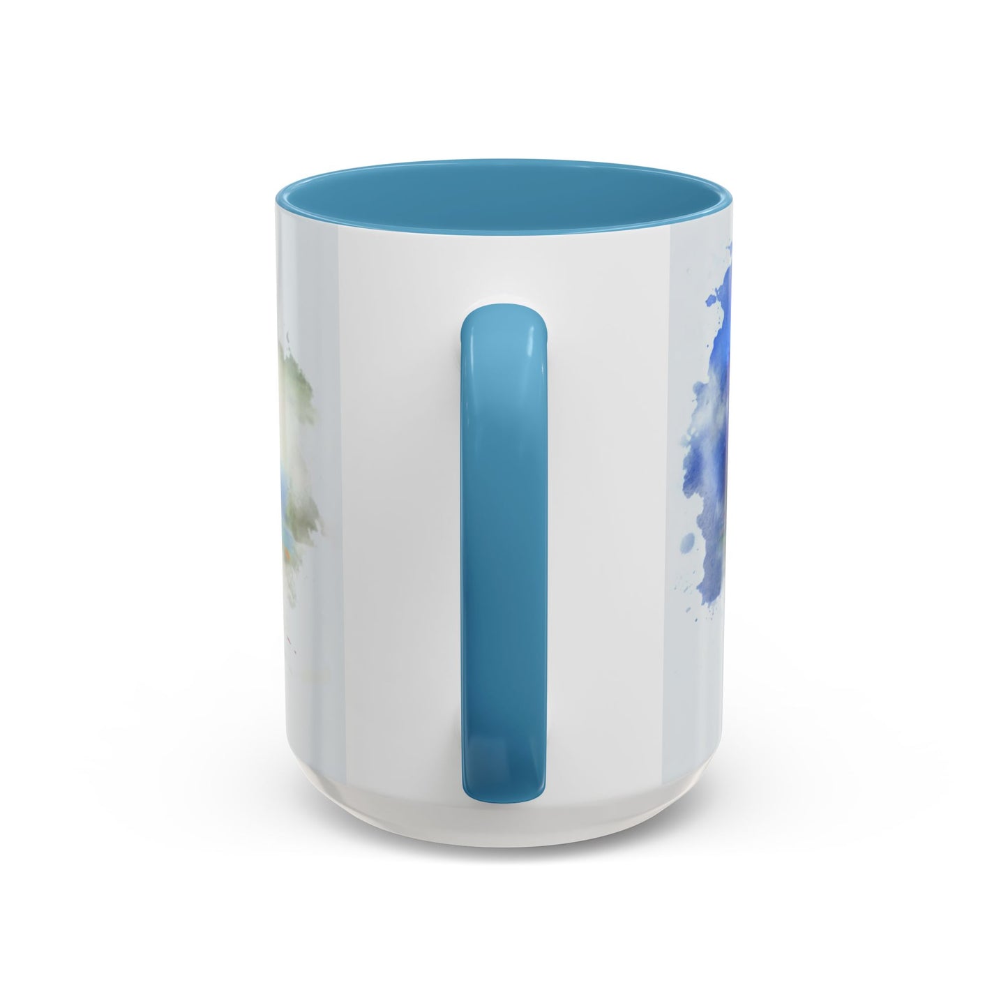 Lakeside Elegance Mug: Watercolor Scenic Design