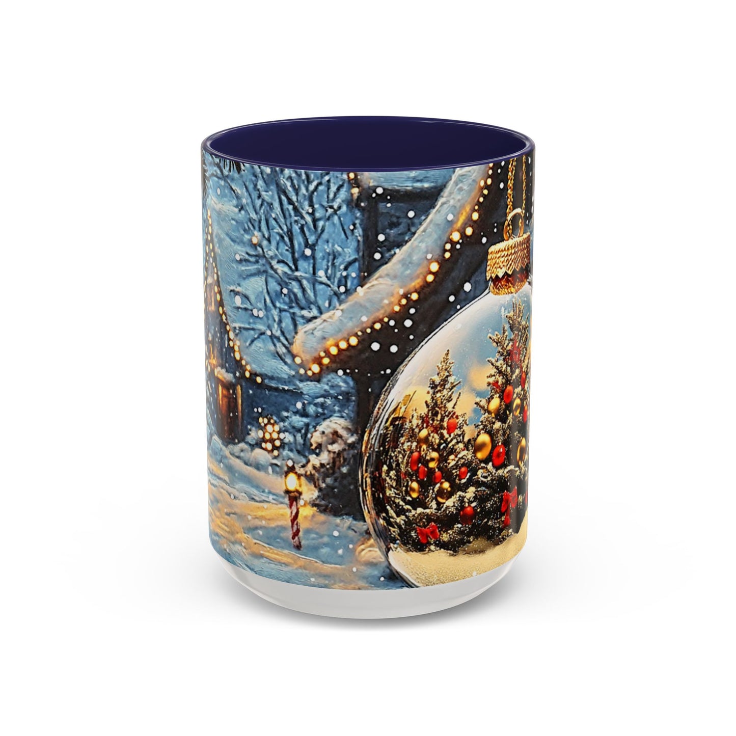 Festive Reflection of Christmas Trees - Ceramic Mug