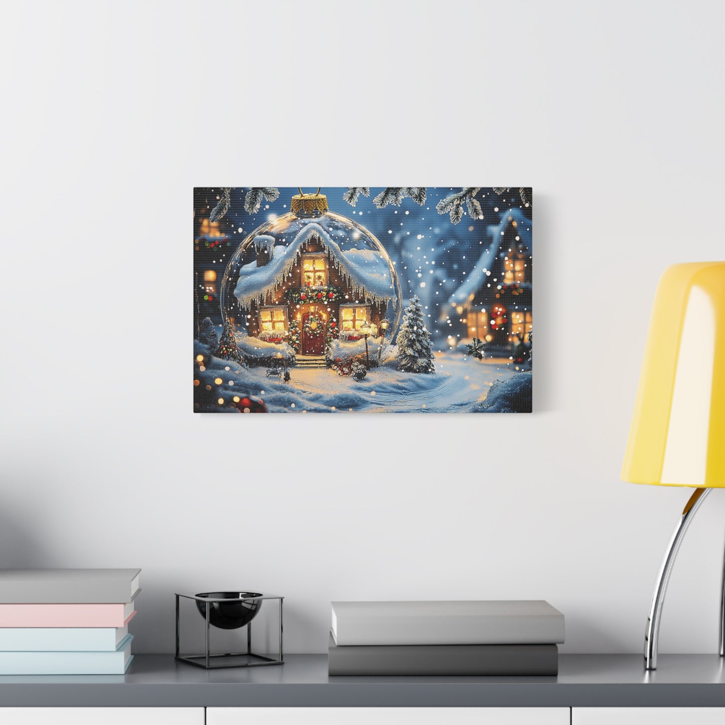 Snow Globe Winter Wonderland Canva: Capture the Magic of Christmas!