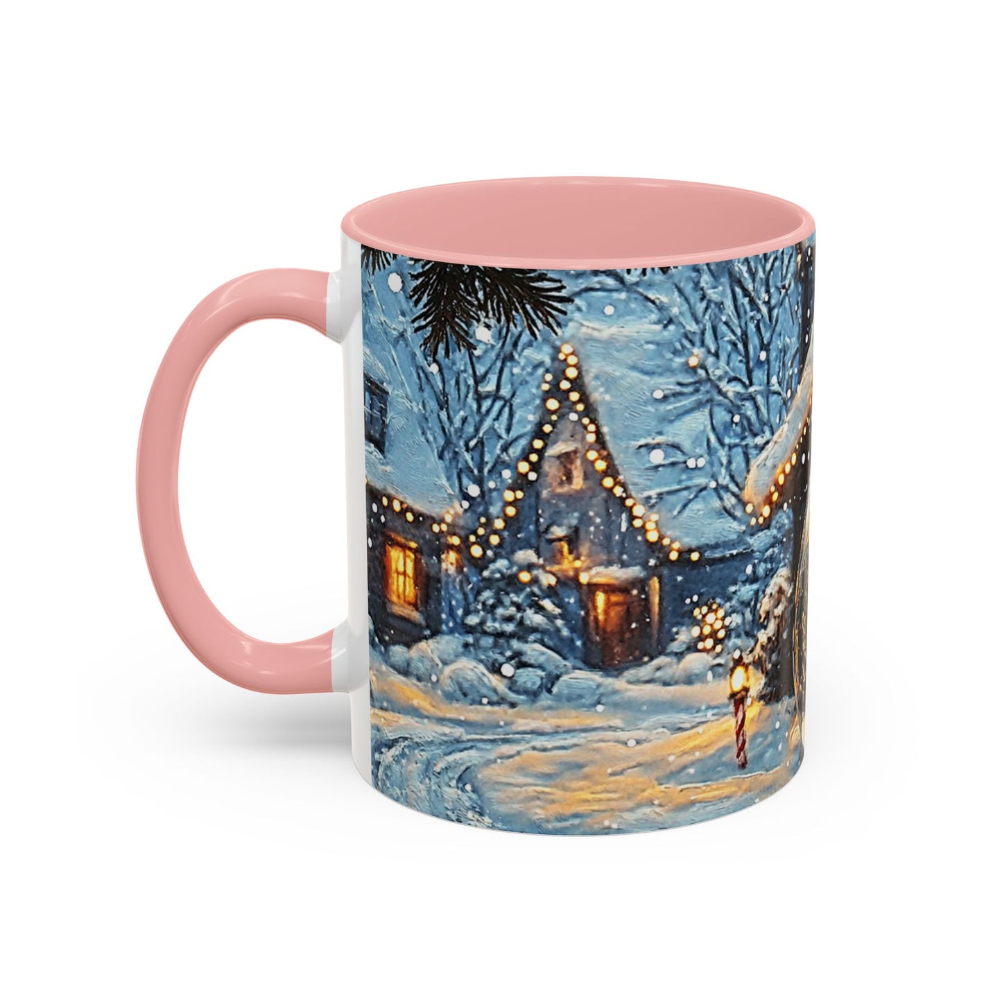 Festive Reflection of Christmas Trees - Ceramic Mug