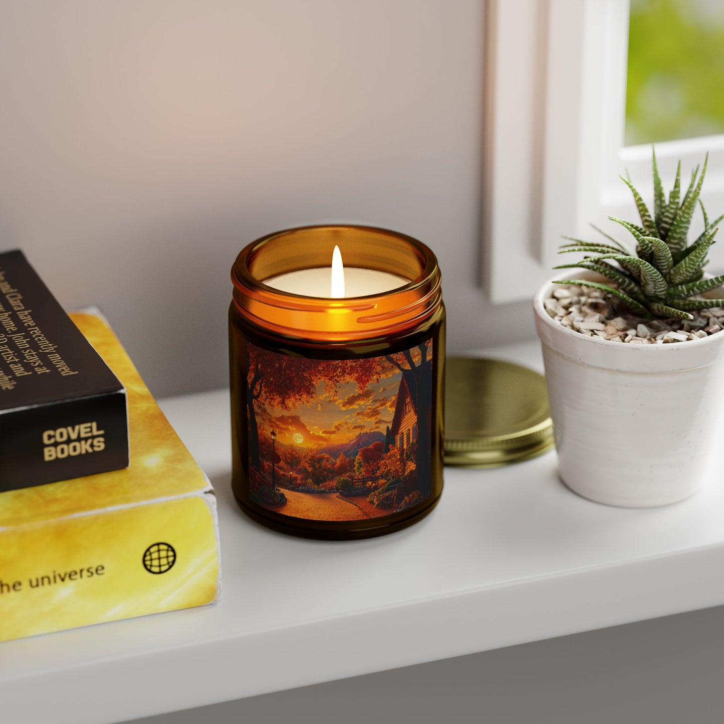 Autumn Serenity Candle – A Peaceful Scene