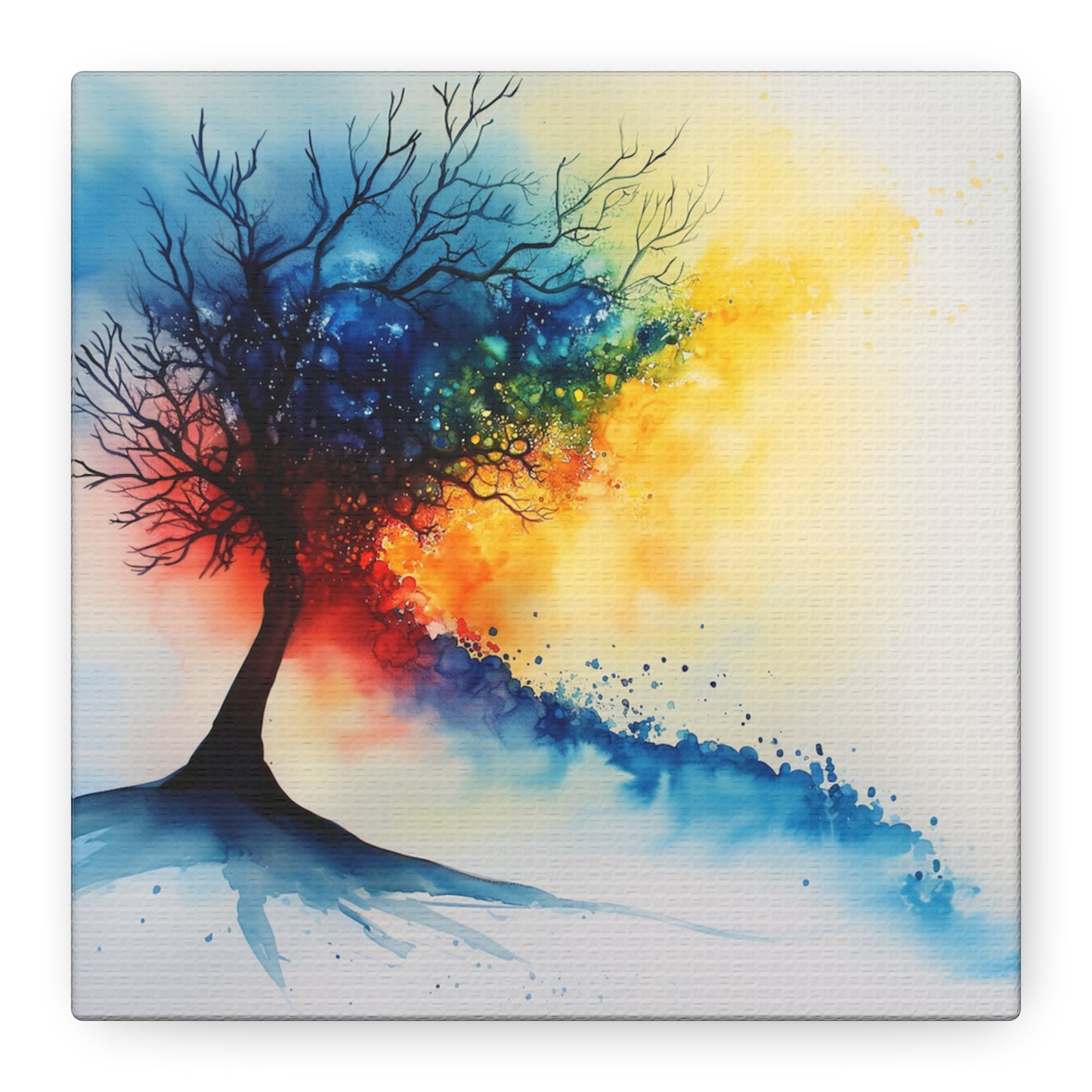 Abstract Tree of Life Matte Canvas Wall Art  Stretched 1.25" Frame