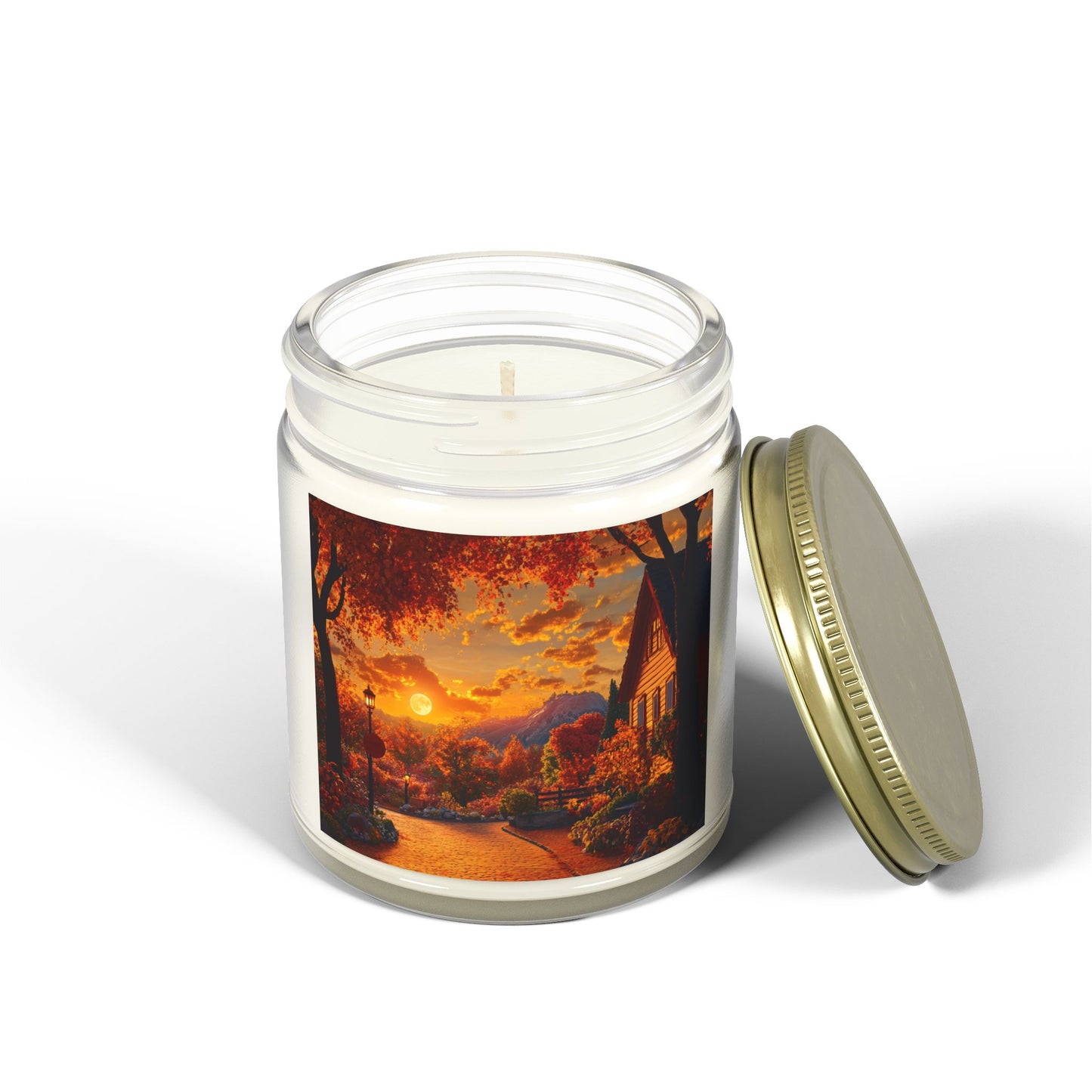 Autumn Serenity Candle – A Peaceful Scene