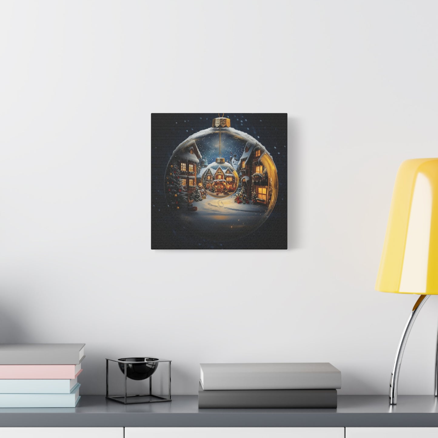 A World Within: Double-Ornament Christmas Canvas