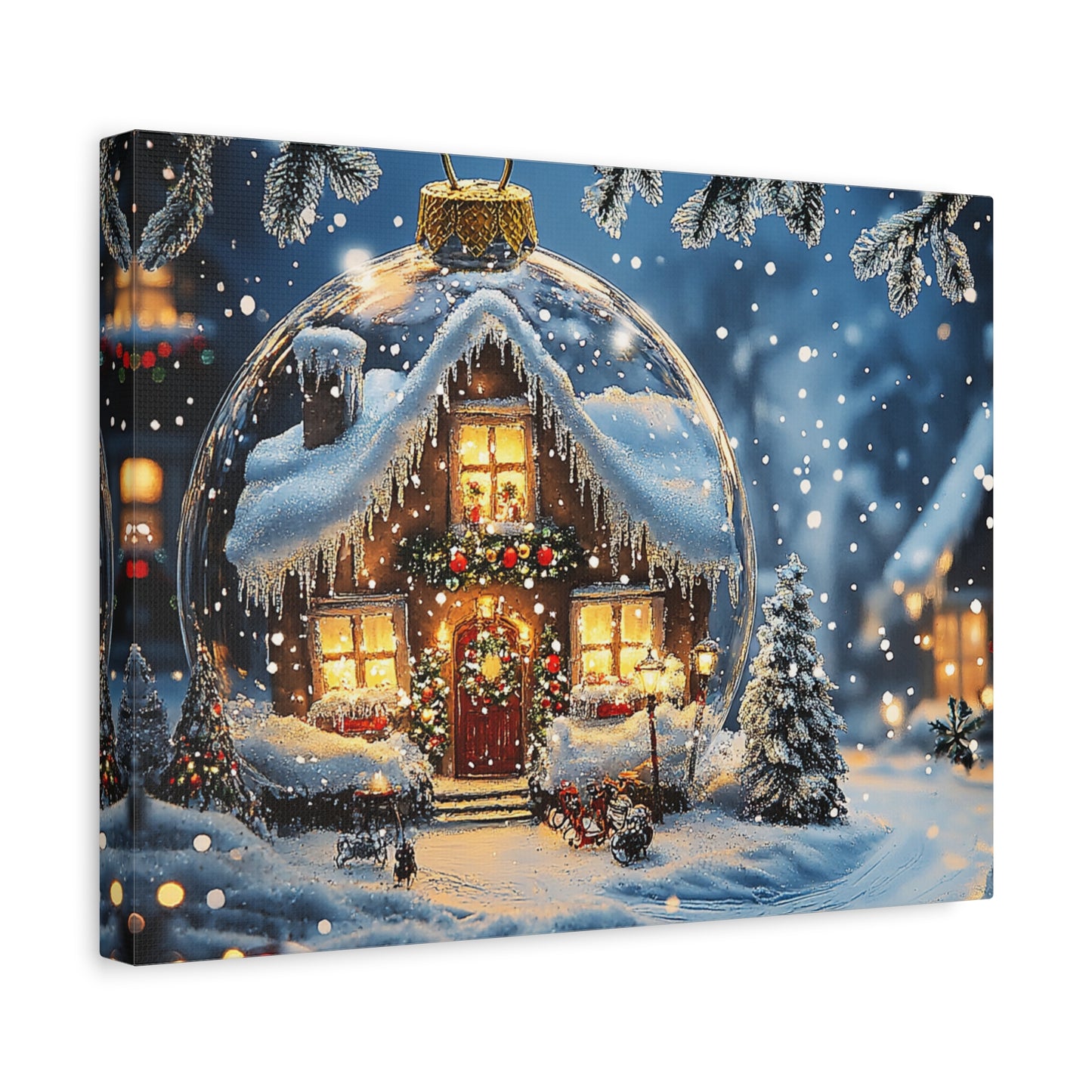 Snow Globe Winter Wonderland Canva: Capture the Magic of Christmas!