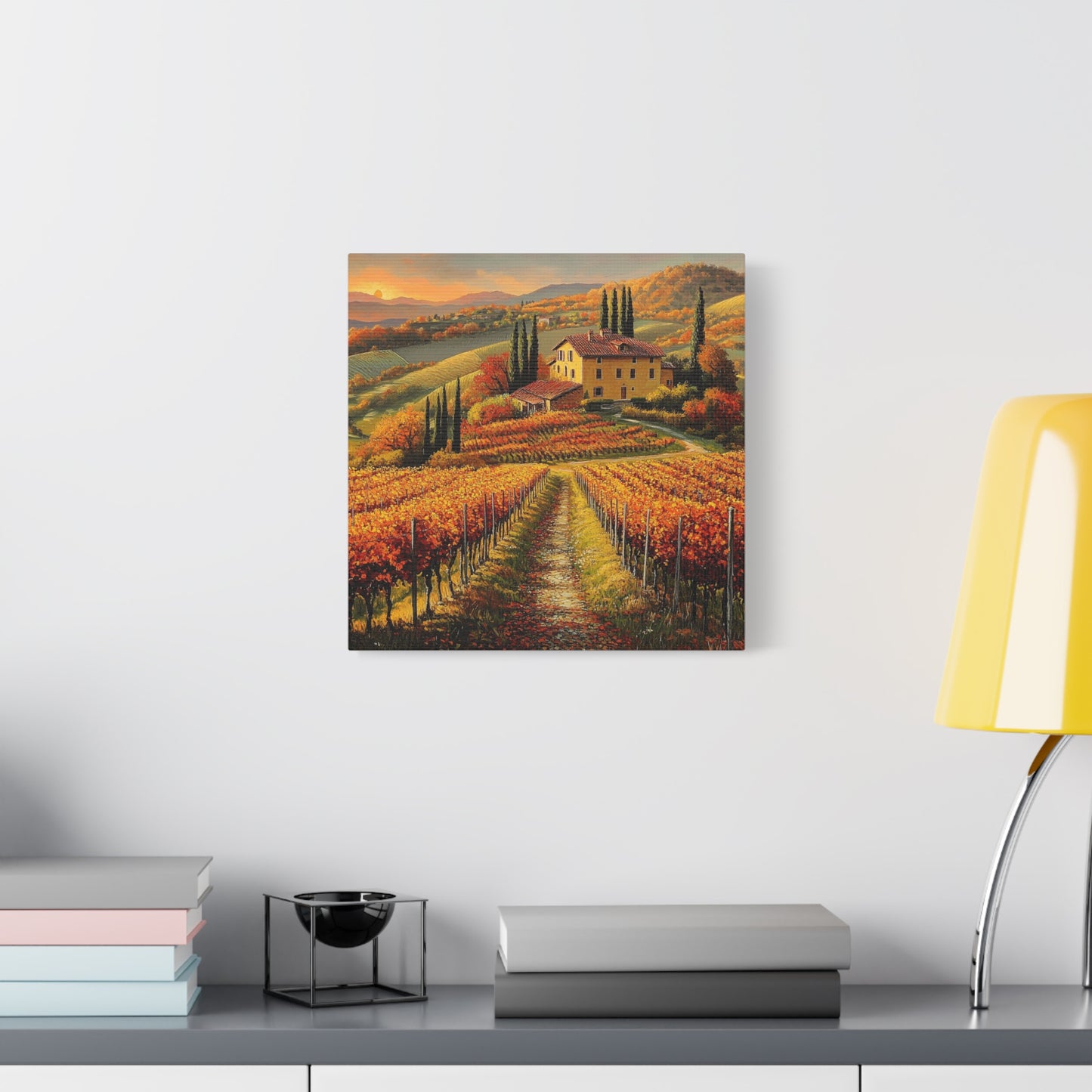 Golden Tuscan Sunset Canvas: A Tribute to Italy’s Beauty