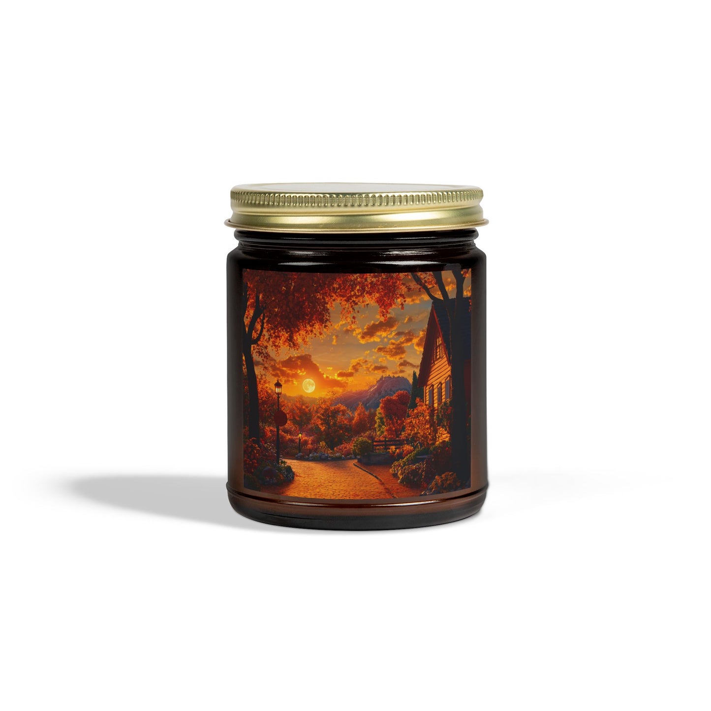 Autumn Serenity Candle – A Peaceful Scene