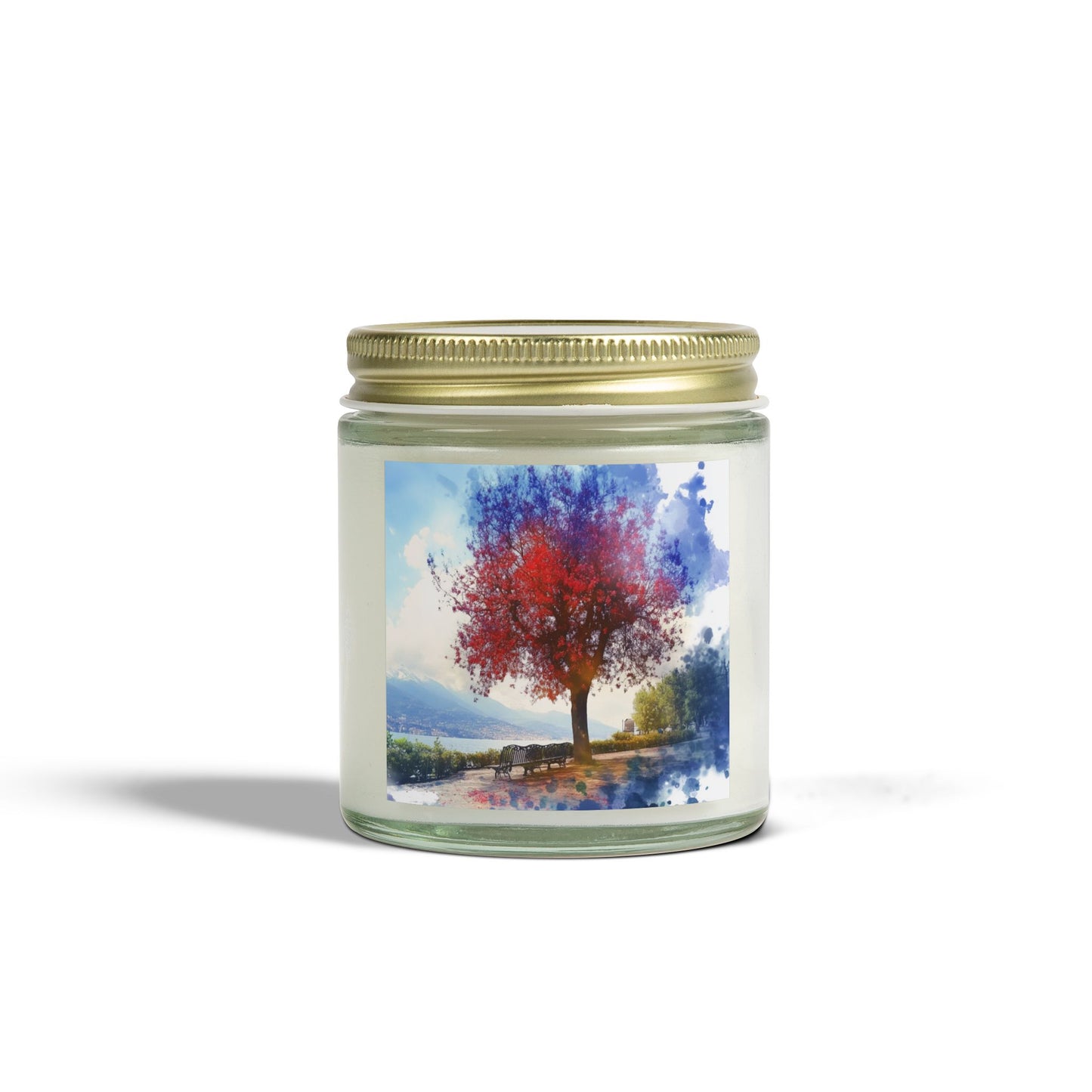 Hand-Poured Scented Candle: Tranquil Autumn Lakeside