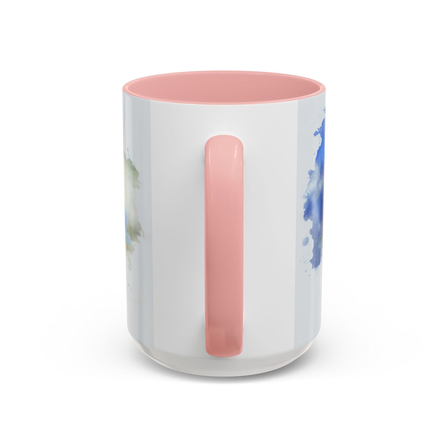 Lakeside Elegance Mug: Watercolor Scenic Design