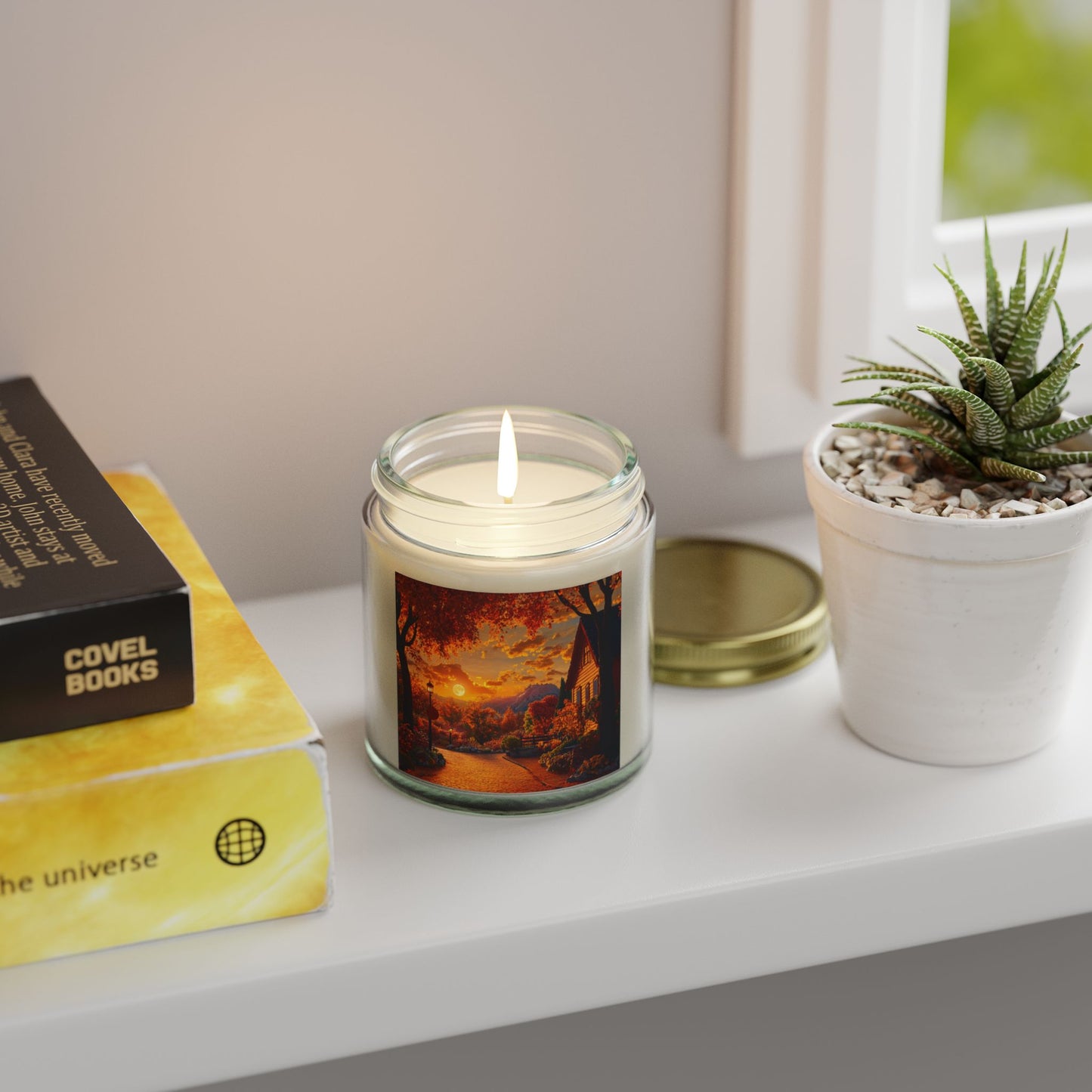 Autumn Serenity Candle – A Peaceful Scene