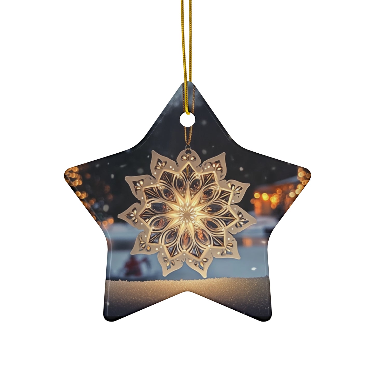 Snowflake Glow Ornament - Available in 4 Shapes!