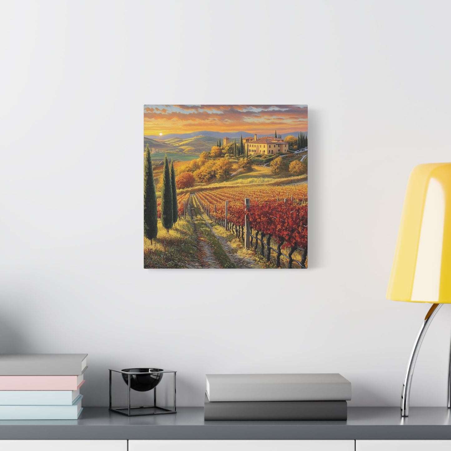 Tuscan Vineyard Serenity Canvas: Embrace the Warmth of Italy