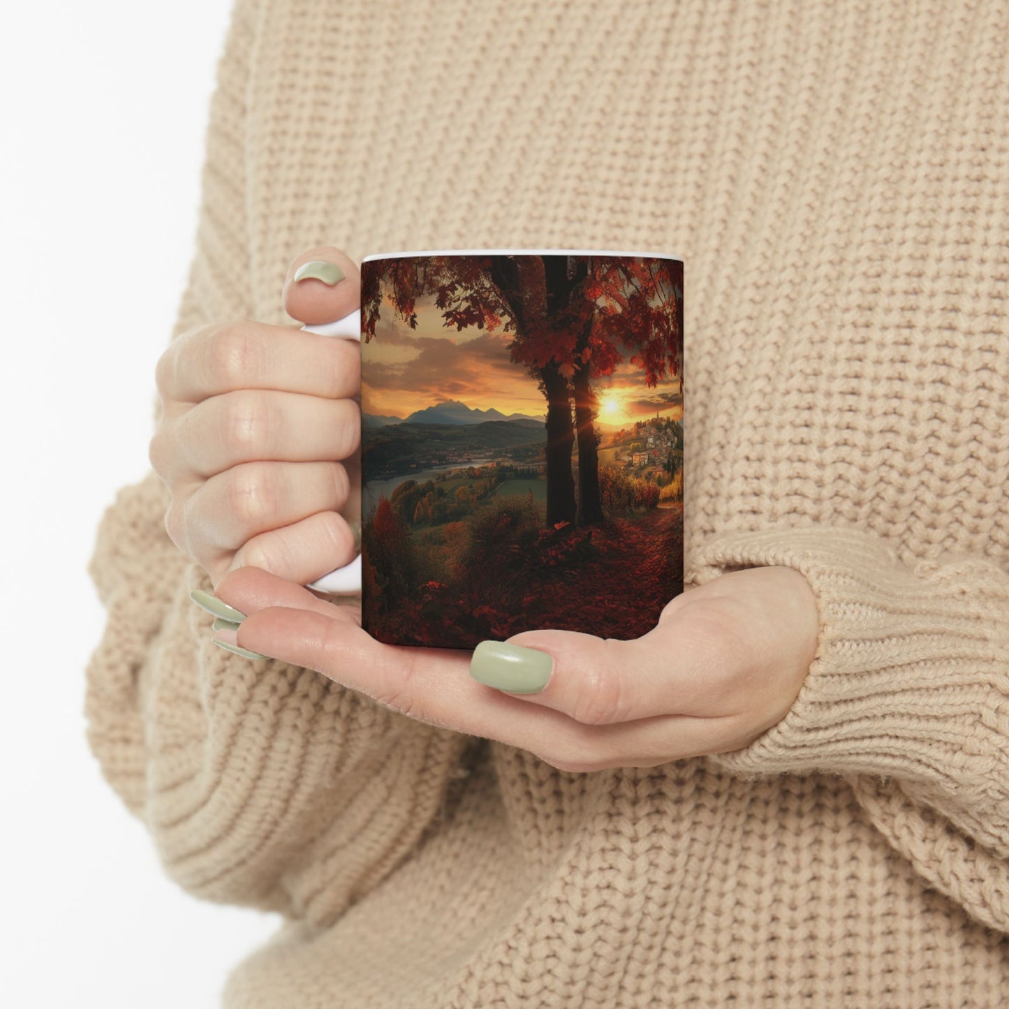 Piedmont Sunset Mug – A Taste of Tranquil Italian Beauty