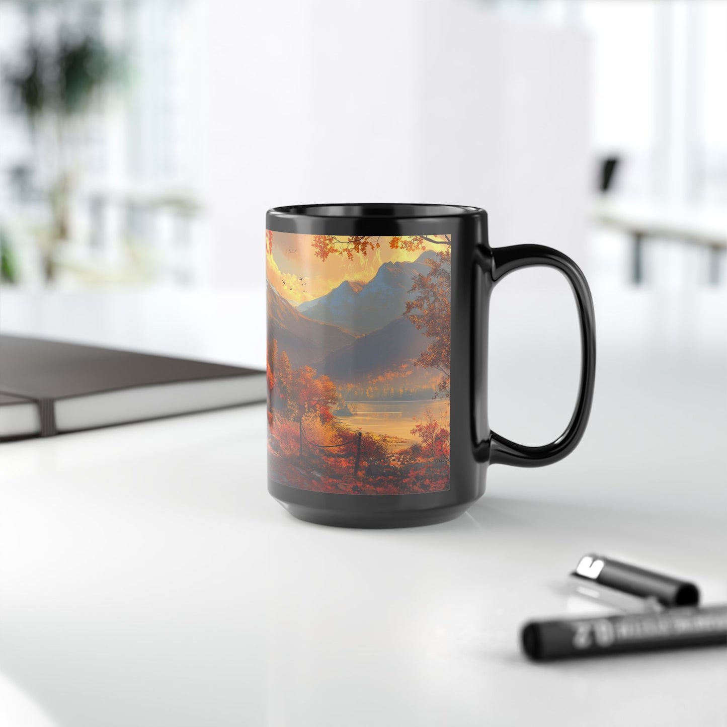 Autumn Family Walk Coffee Mug – A Cozy Journey in Nature