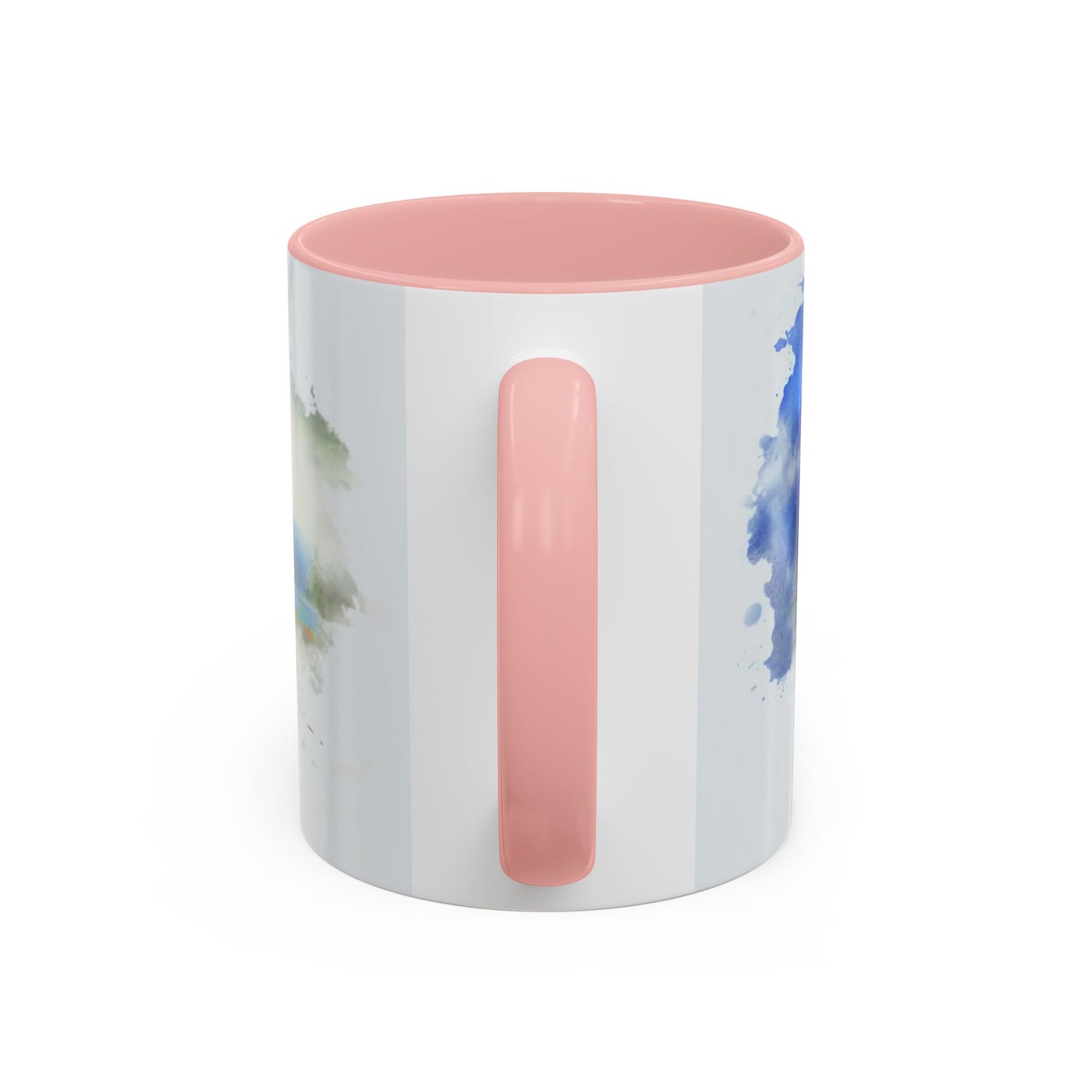 Lakeside Elegance Mug: Watercolor Scenic Design