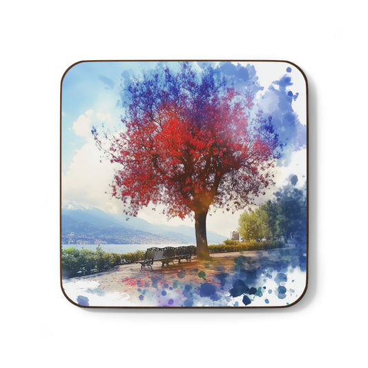 Autumn Serenity Coaster – A Watercolor Escape