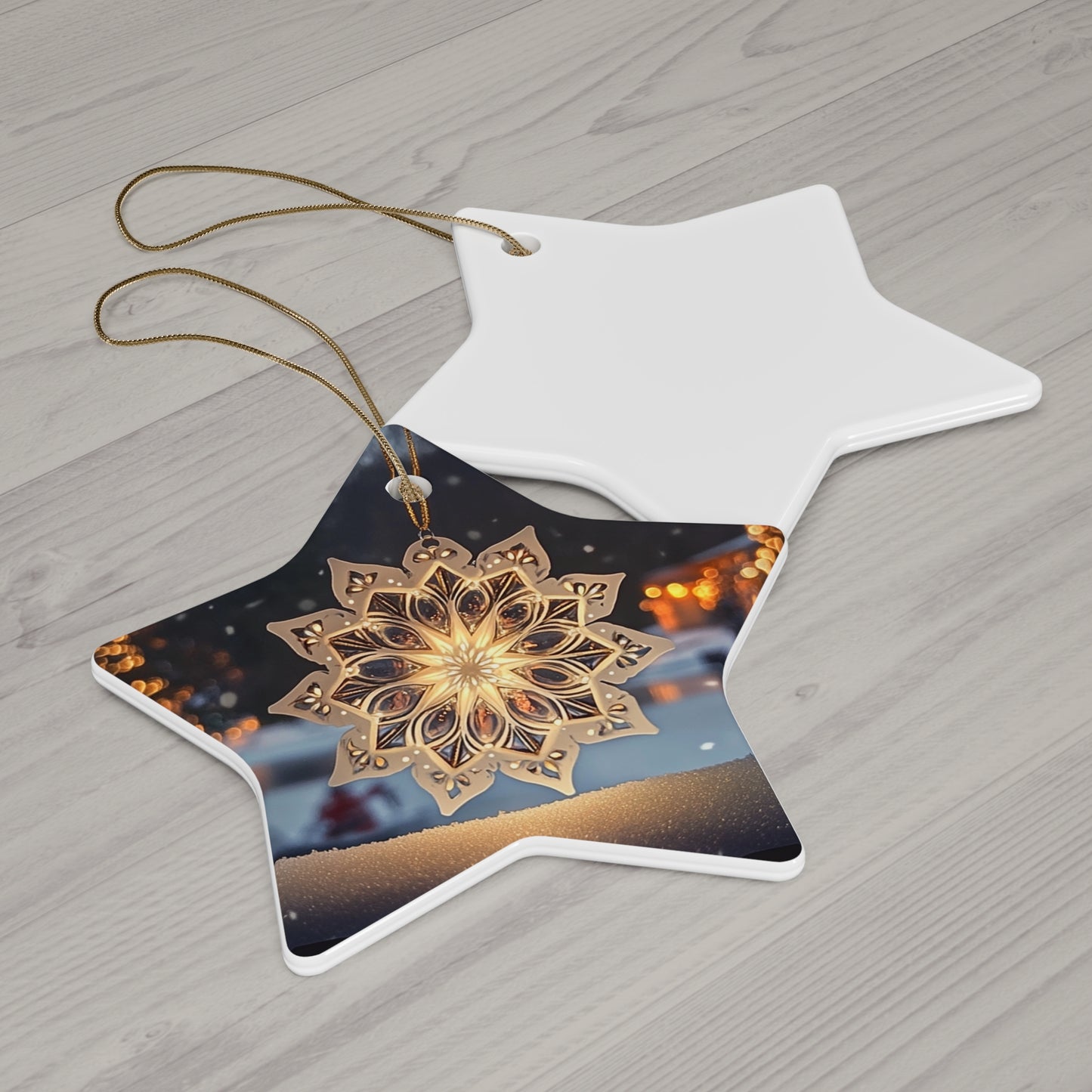 Snowflake Glow Ornament - Available in 4 Shapes!