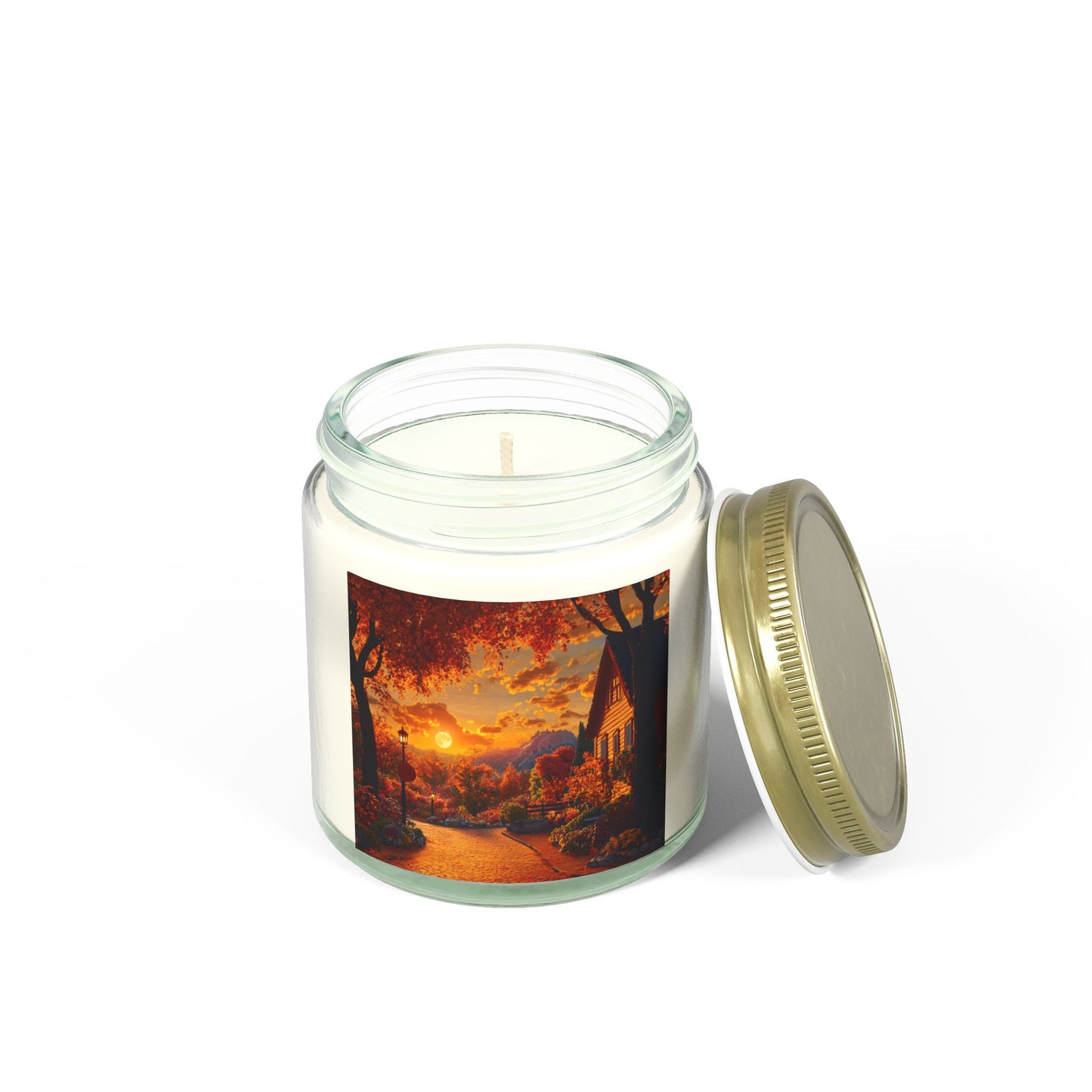 Autumn Serenity Candle – A Peaceful Scene