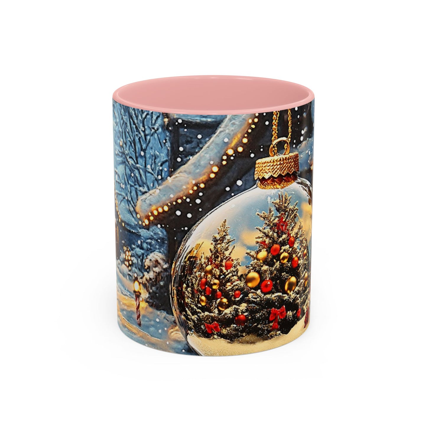 Festive Reflection of Christmas Trees - Ceramic Mug