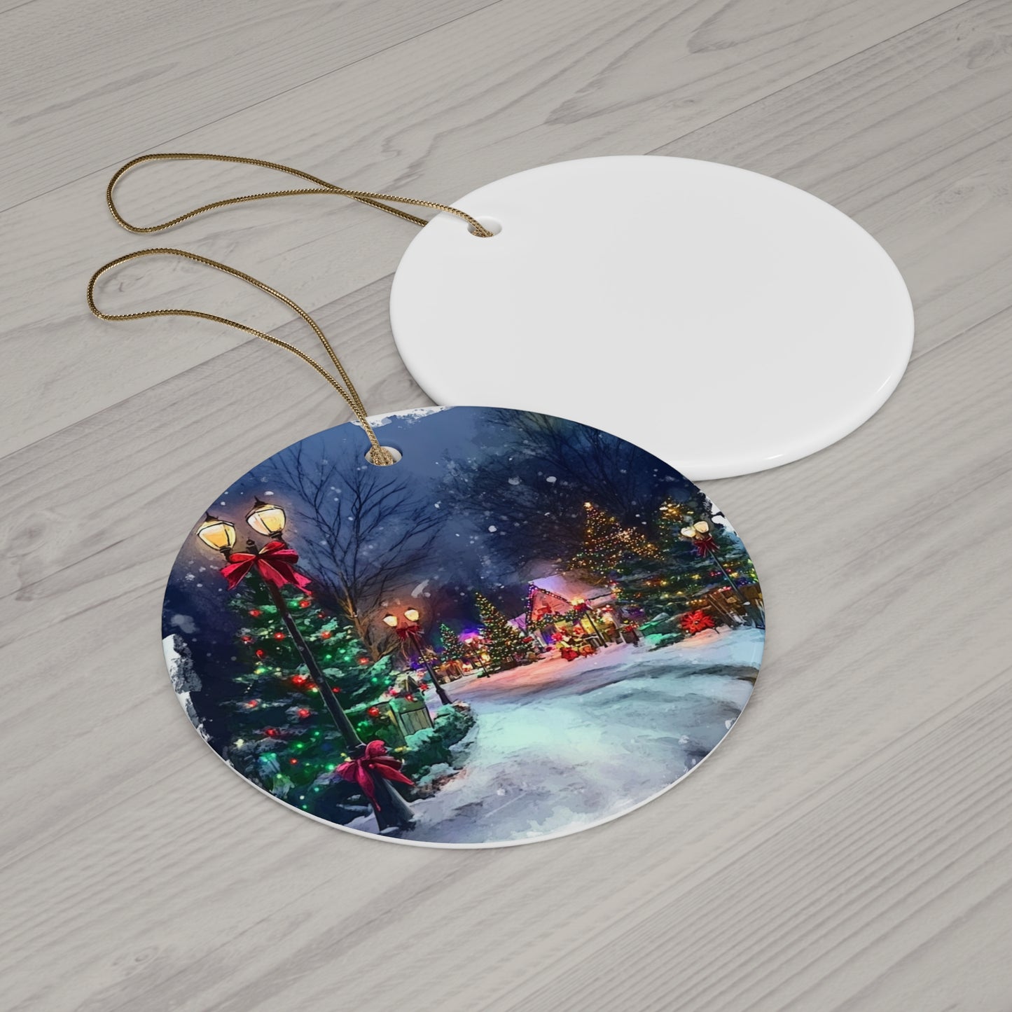 4 shapes - Christmas Ceramic Ornament