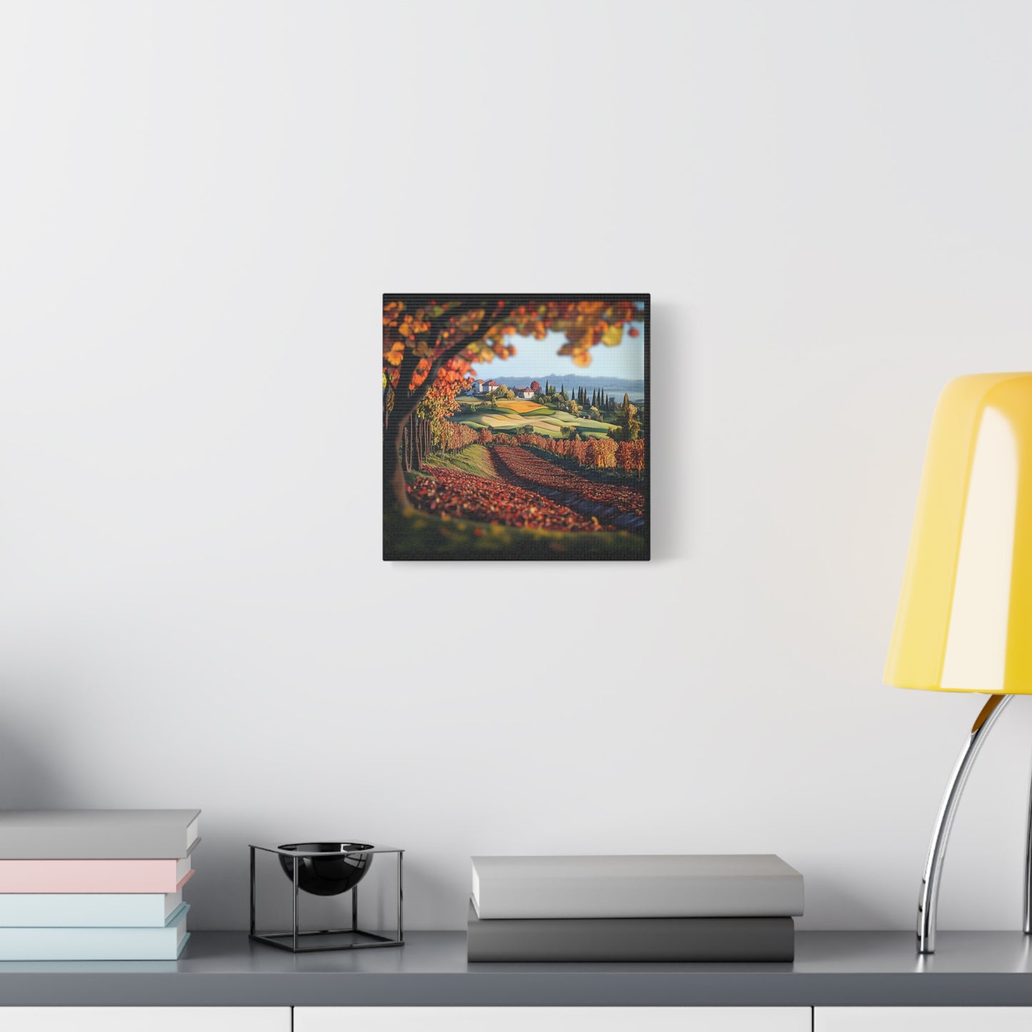 Italian Vineyard Glow Canvas – Evoke the Beauty of Piedmont and Tuscany