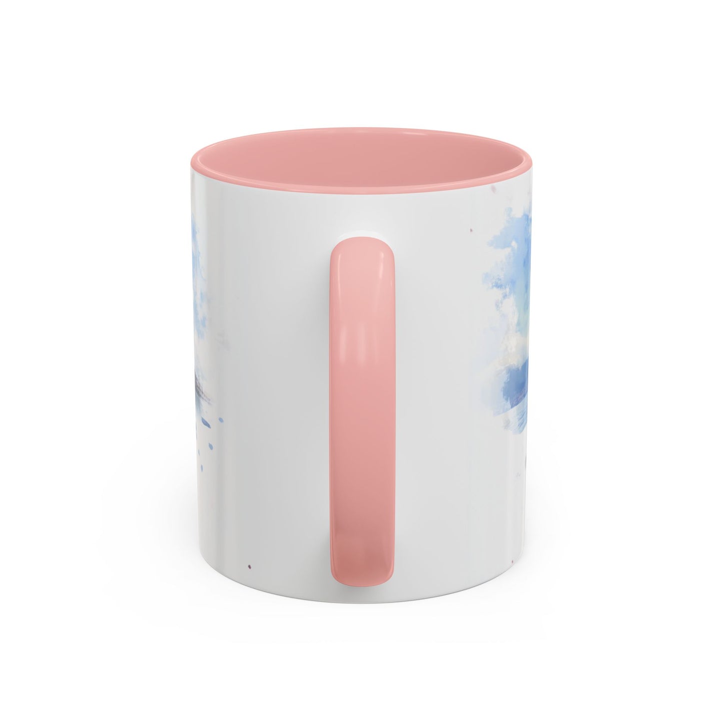 Lakeside Serenity Mug: Artful Watercolor Design