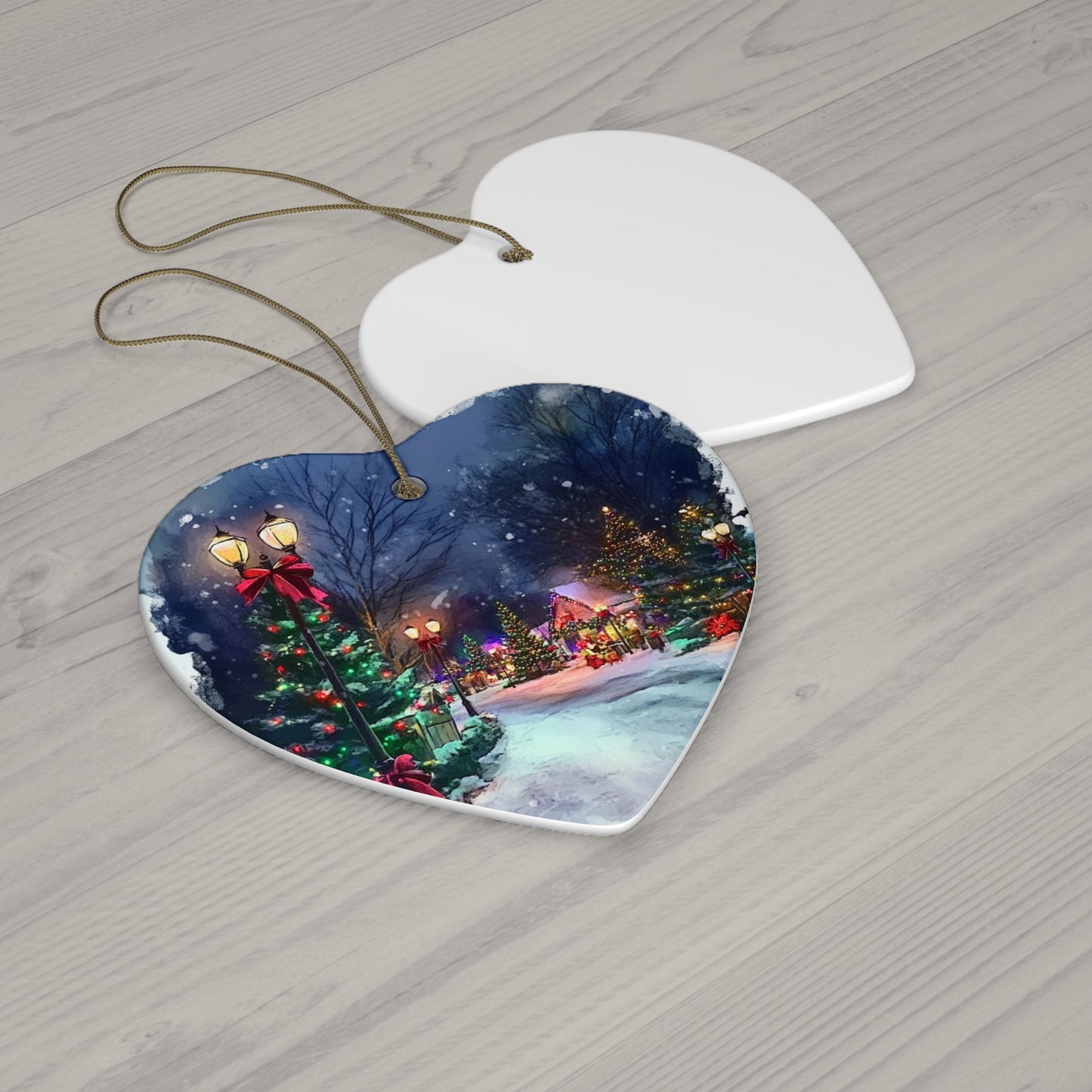 4 shapes - Christmas Ceramic Ornament