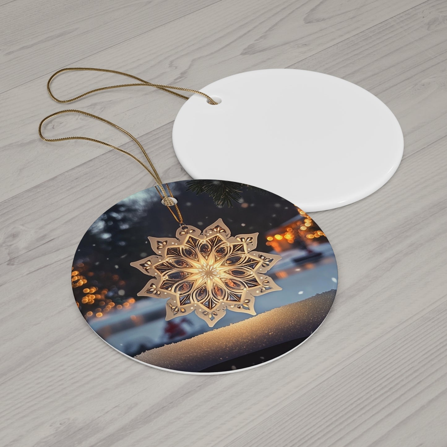 Snowflake Glow Ornament - Available in 4 Shapes!