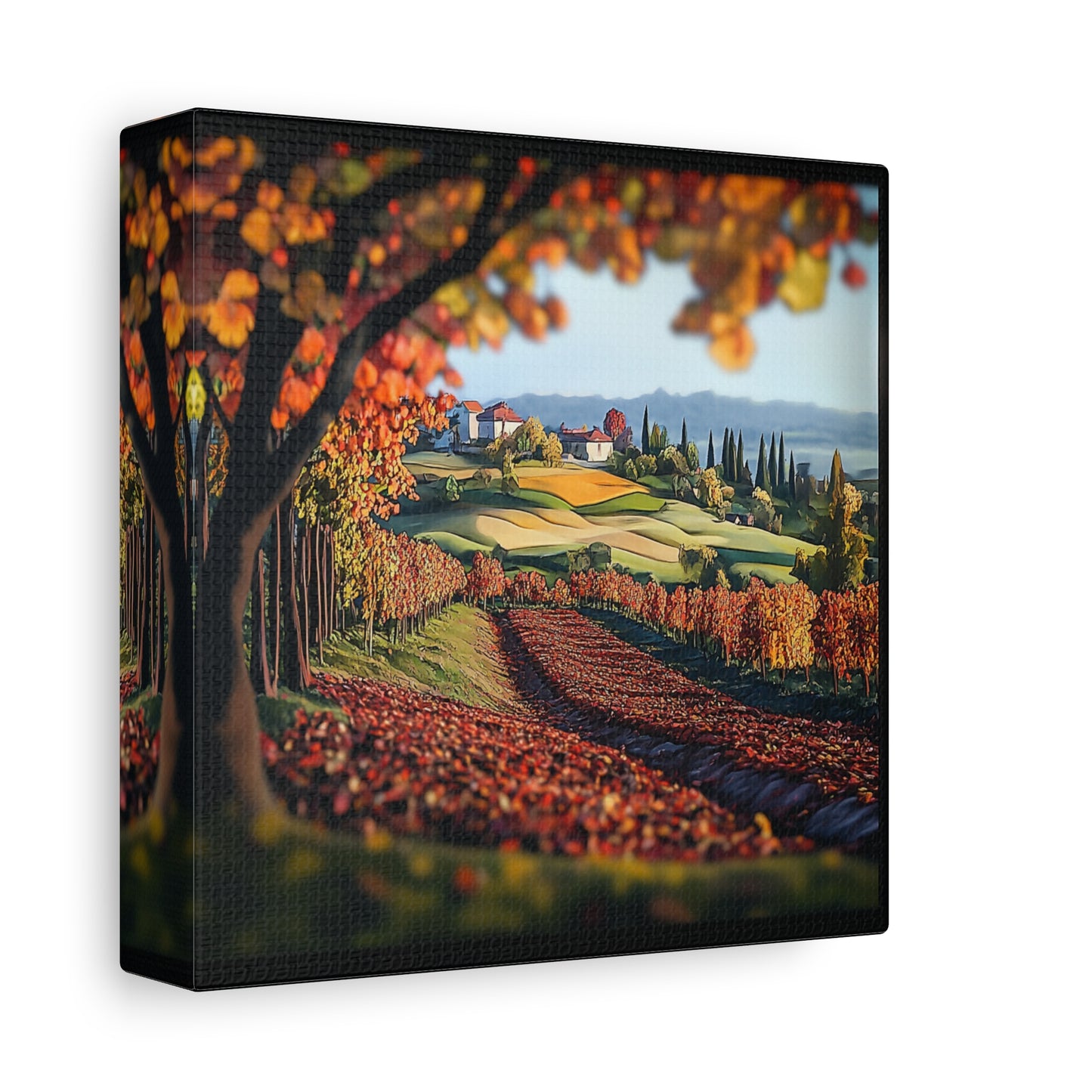 Italian Vineyard Glow Canvas – Evoke the Beauty of Piedmont and Tuscany