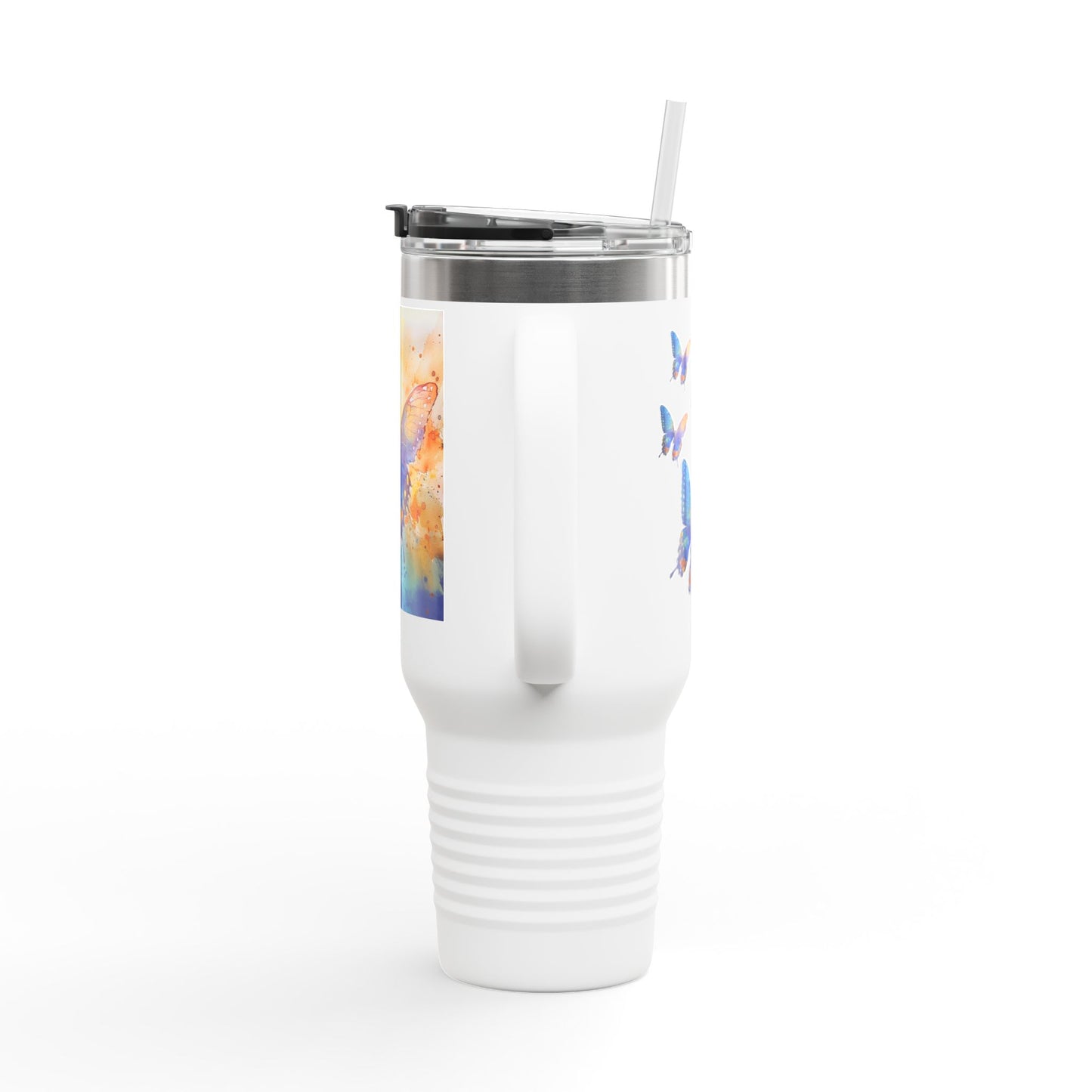 40oz Butterfly Insulated Travel Mug