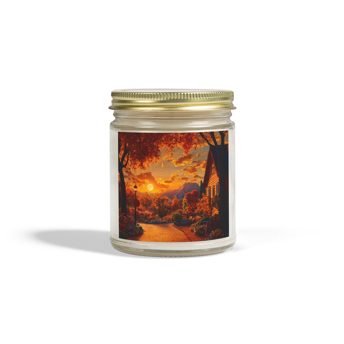 Autumn Serenity Candle – A Peaceful Scene