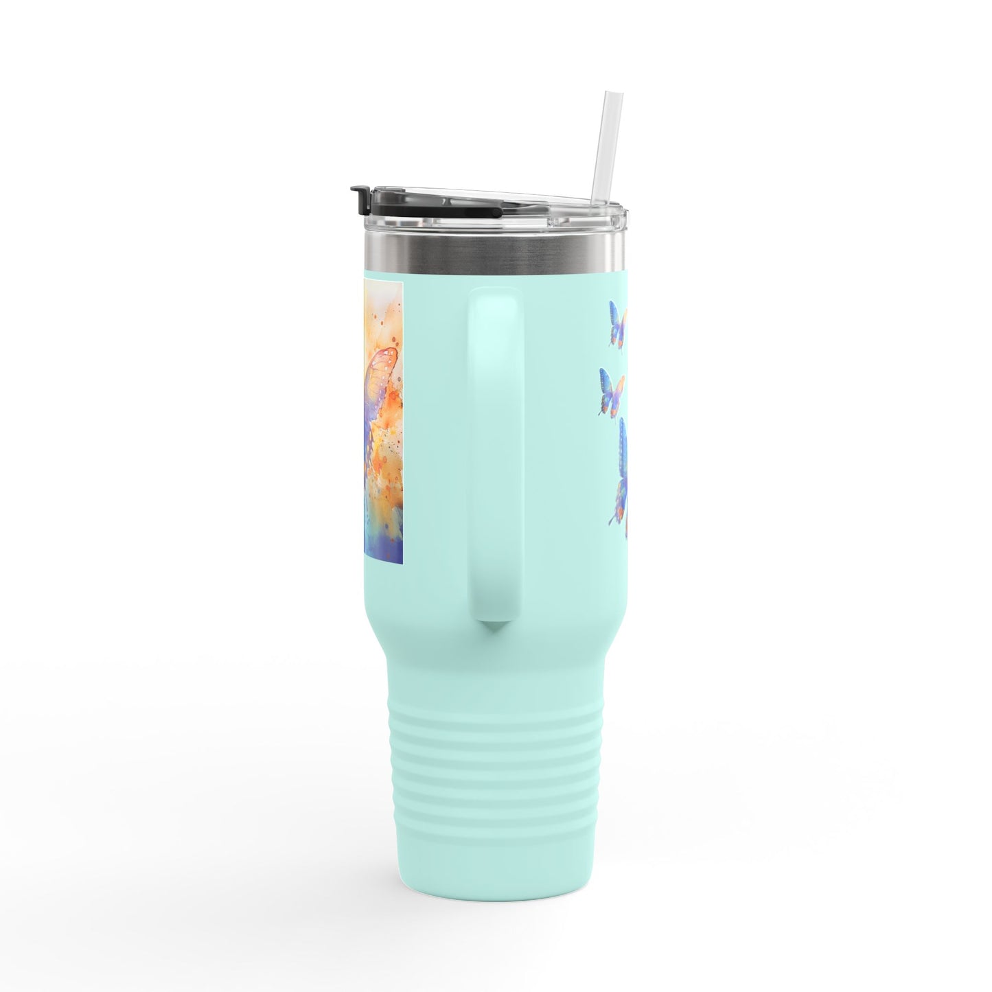 40oz Butterfly Insulated Travel Mug