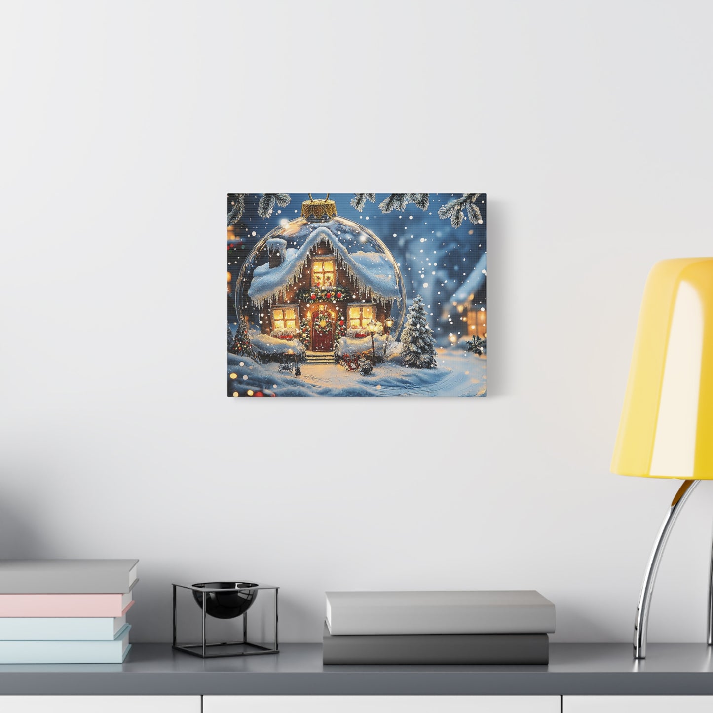 Snow Globe Winter Wonderland Canva: Capture the Magic of Christmas!