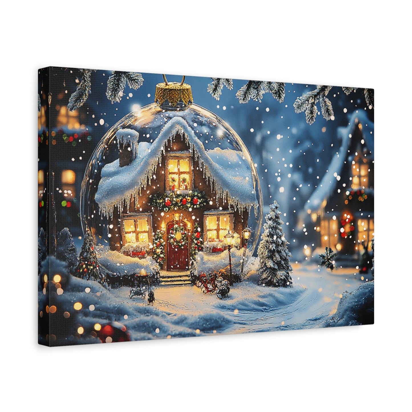 Snow Globe Winter Wonderland Canva: Capture the Magic of Christmas!