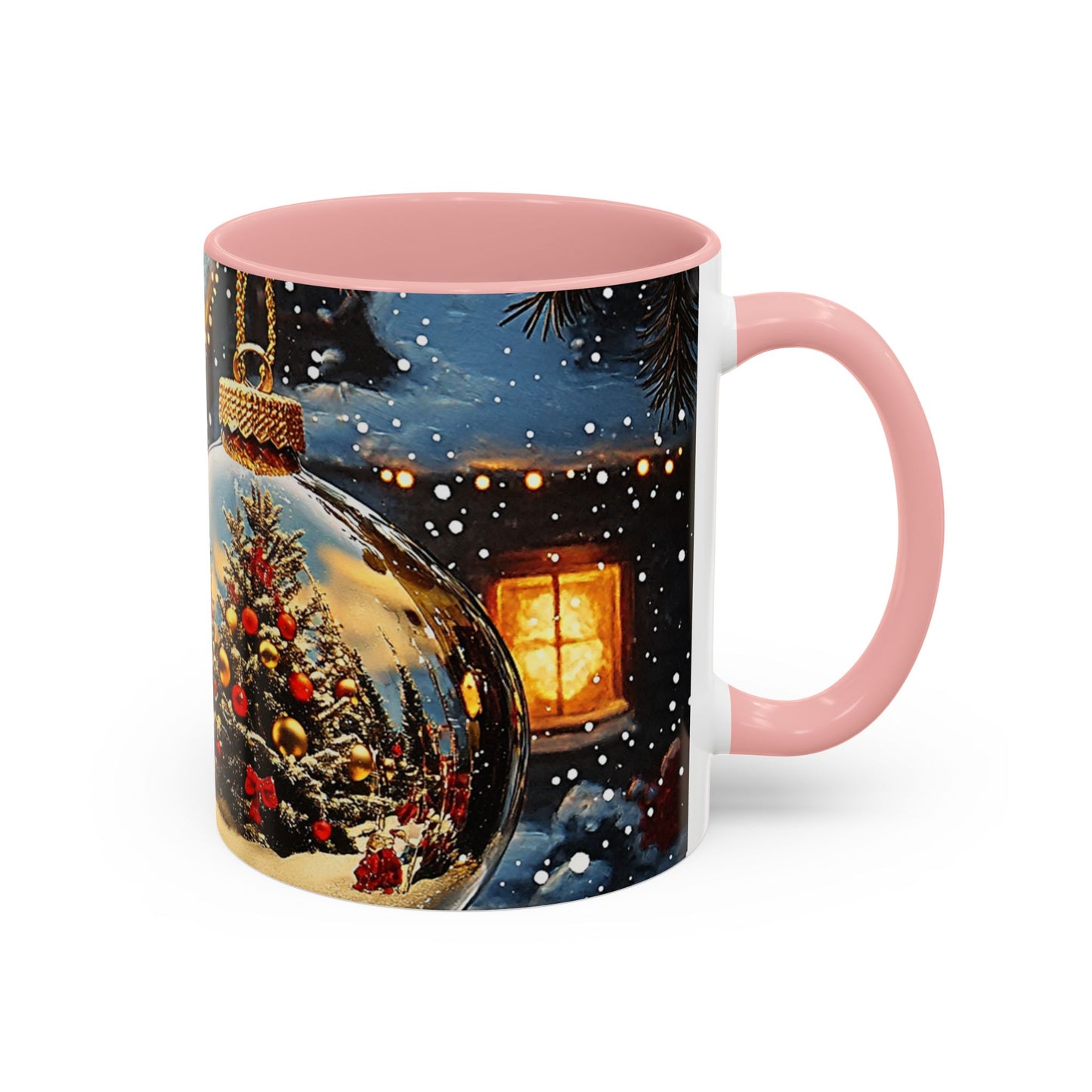 Festive Reflection of Christmas Trees - Ceramic Mug